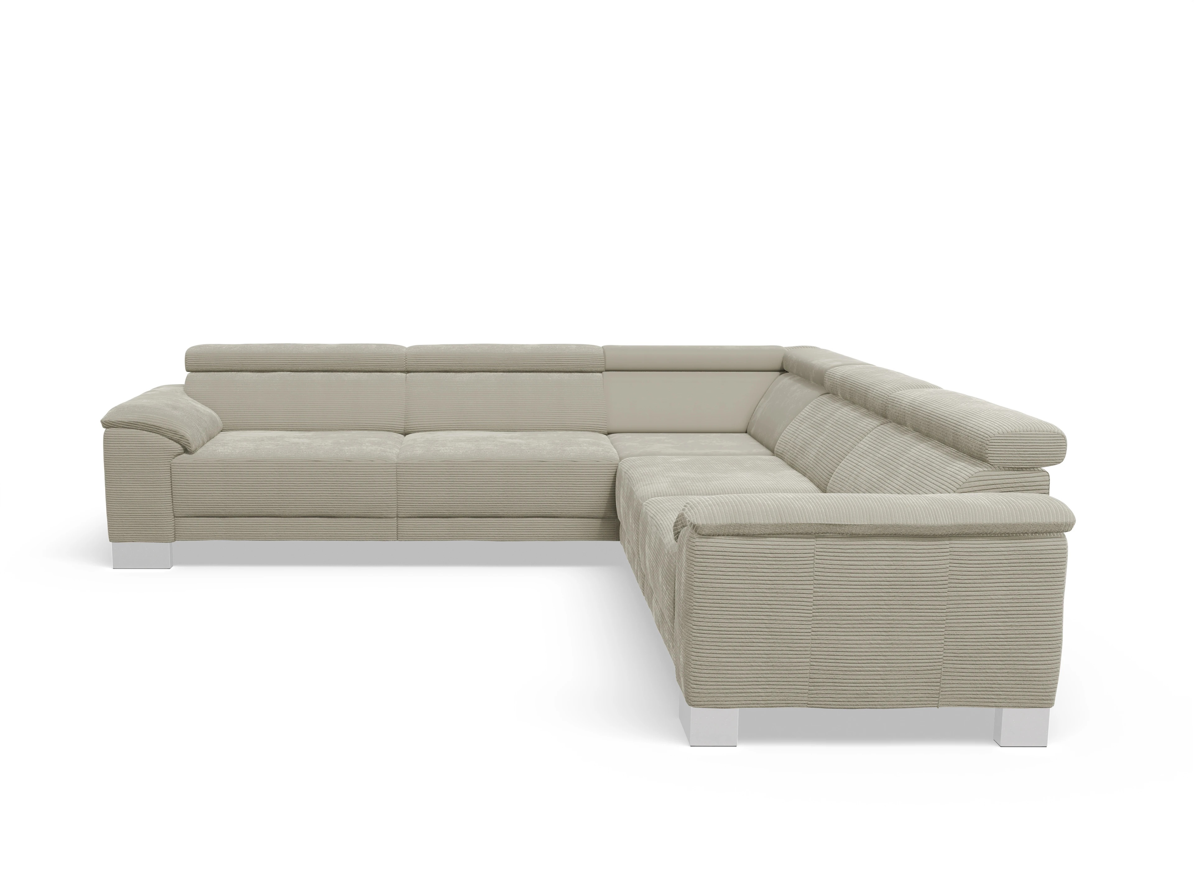 Ansicht des Produktes Antonio Ecksofa gleichschenklig in Stoff Grau
