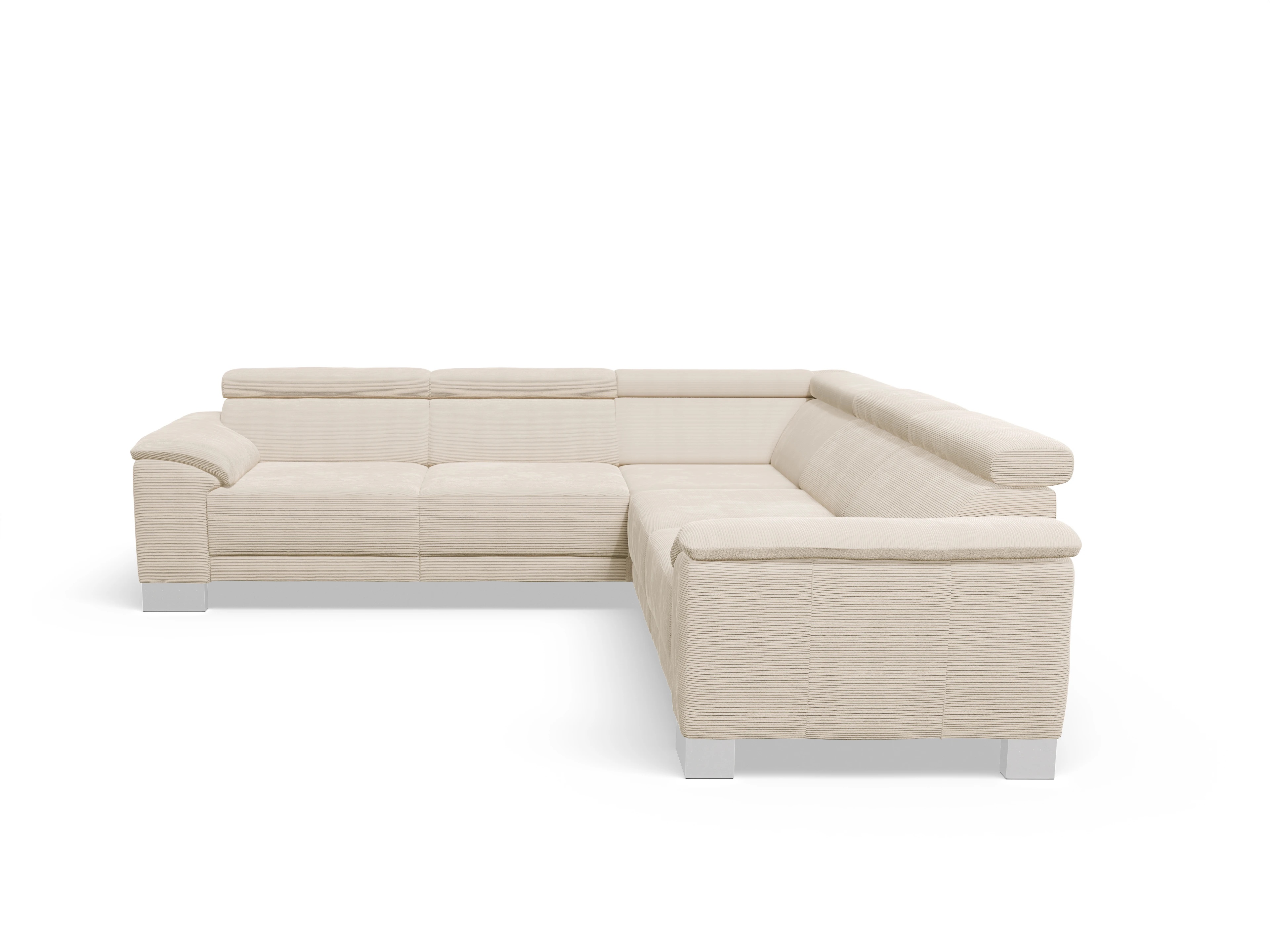 Ansicht des Produktes Antonio Ecksofa gleichschenklig in Stoff Weiss