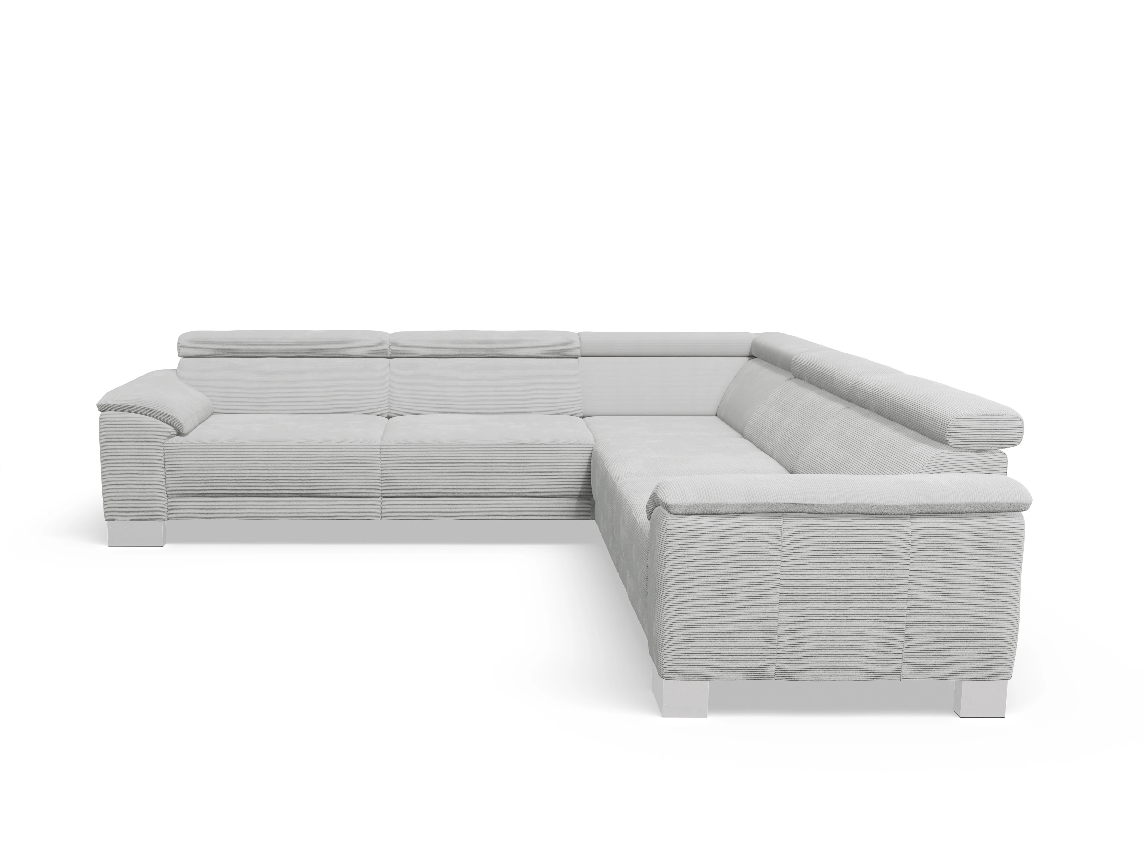 Ansicht des Produktes Antonio Ecksofa gleichschenklig in Stoff Grau