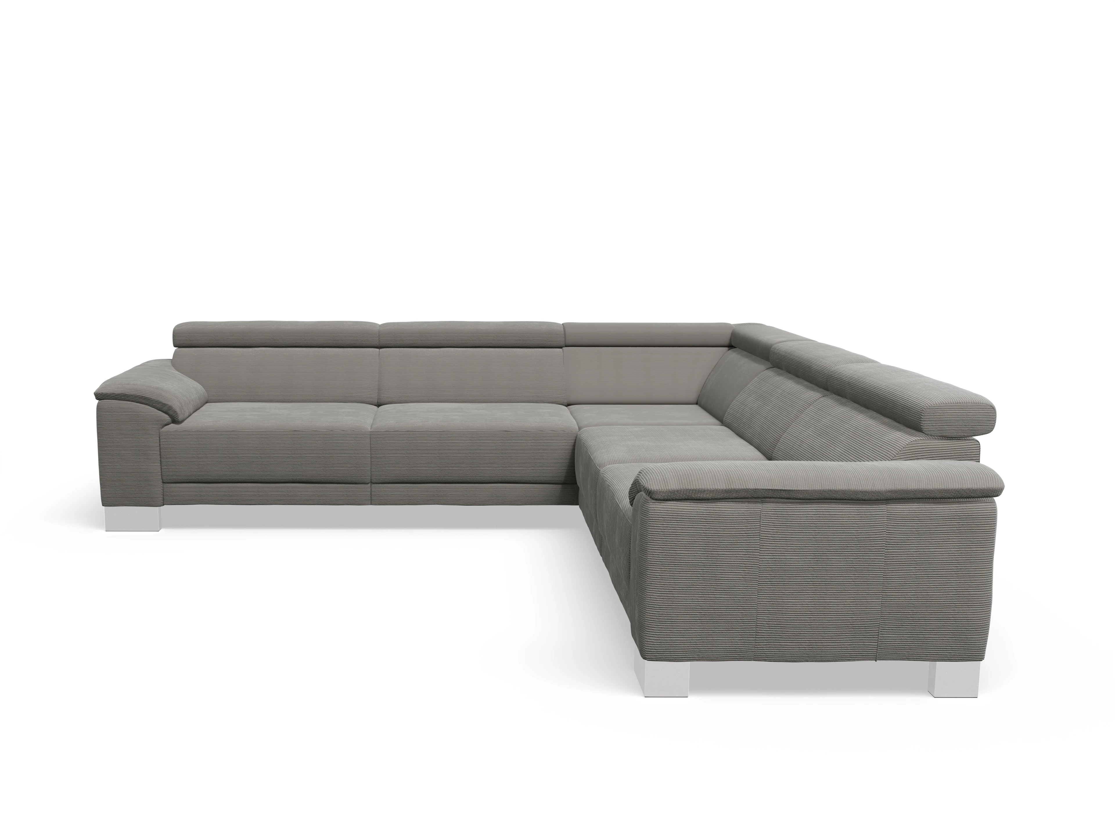 Ansicht des Produktes Antonio Ecksofa gleichschenklig in Stoff Grau