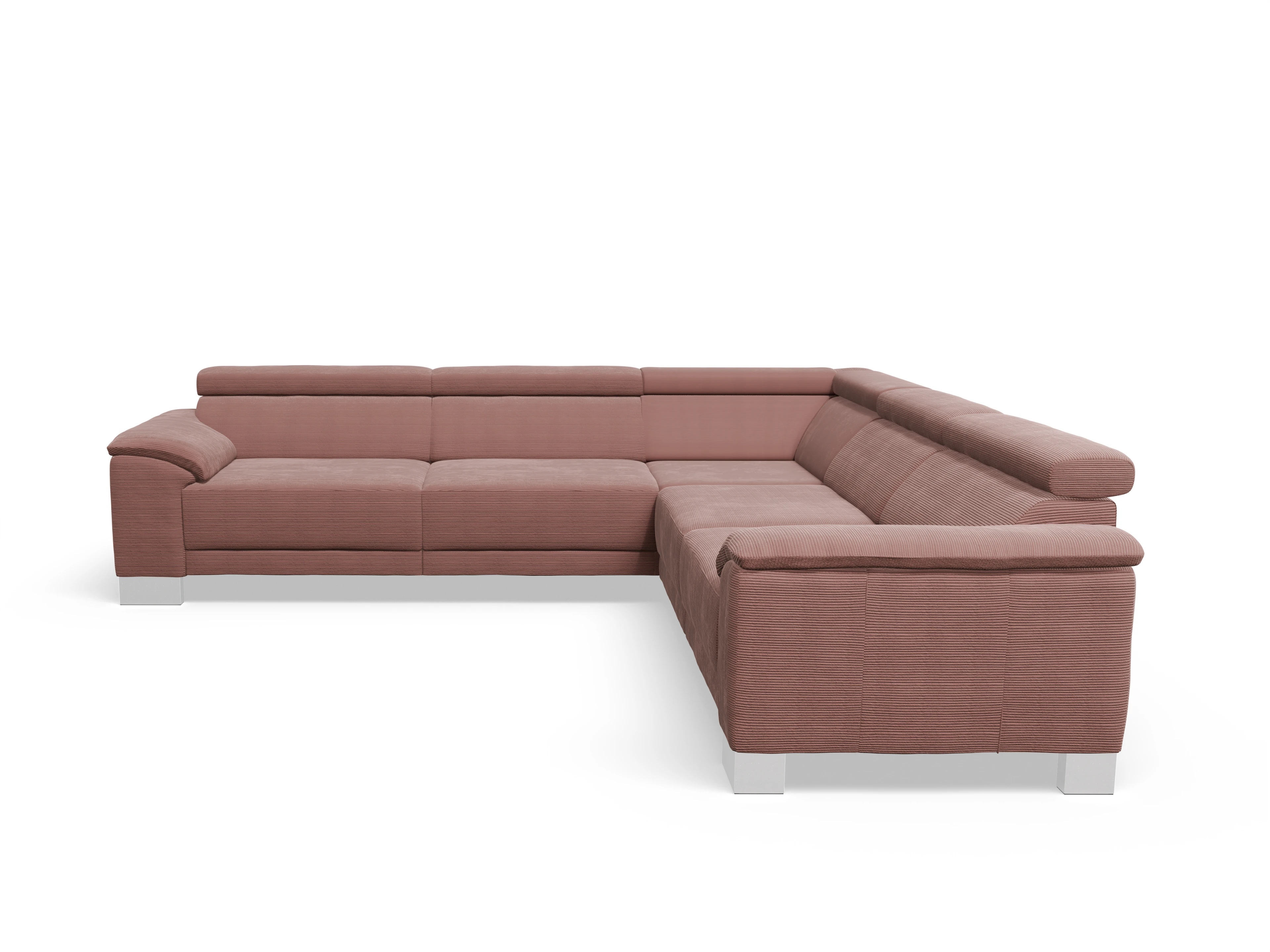 Antonio Ecksofa SPE Large Ansicht des Produktes Antonio Ecksofa gleichschenklig in Stoff Rosa