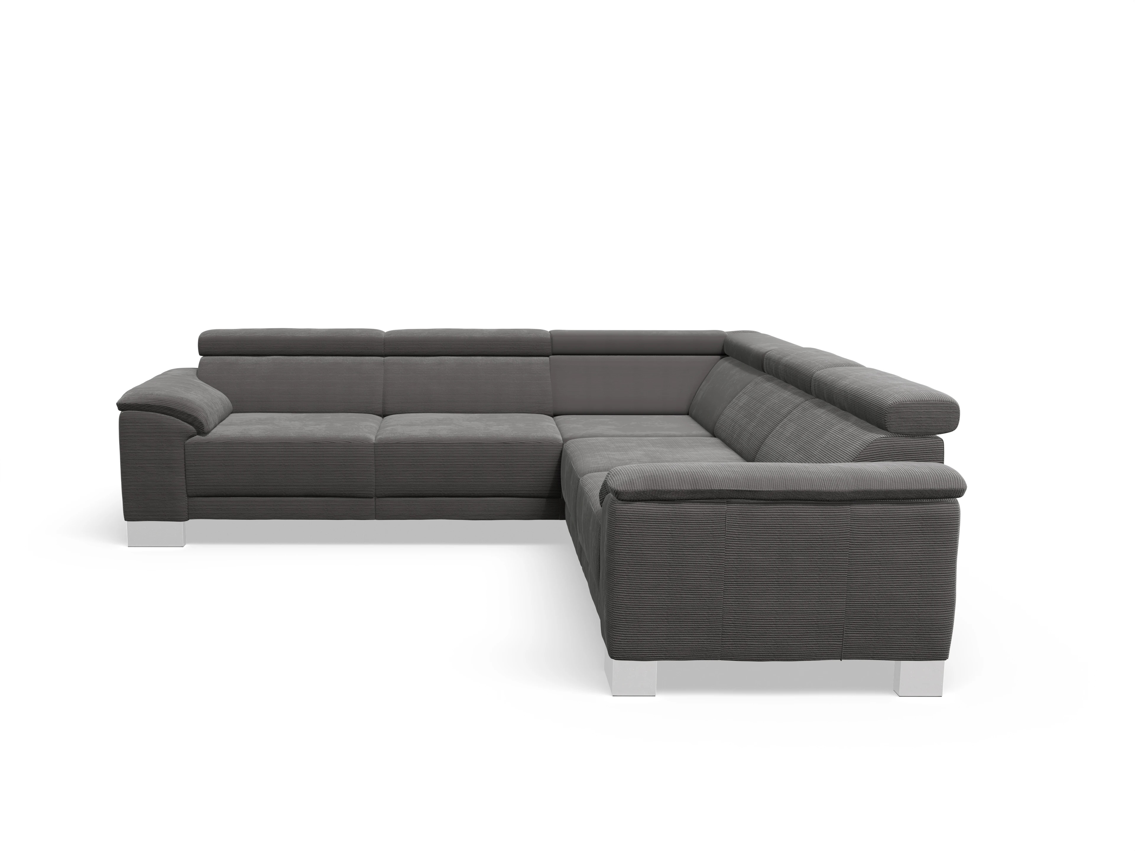 Ansicht des Produktes Antonio Ecksofa gleichschenklig in Stoff Grau