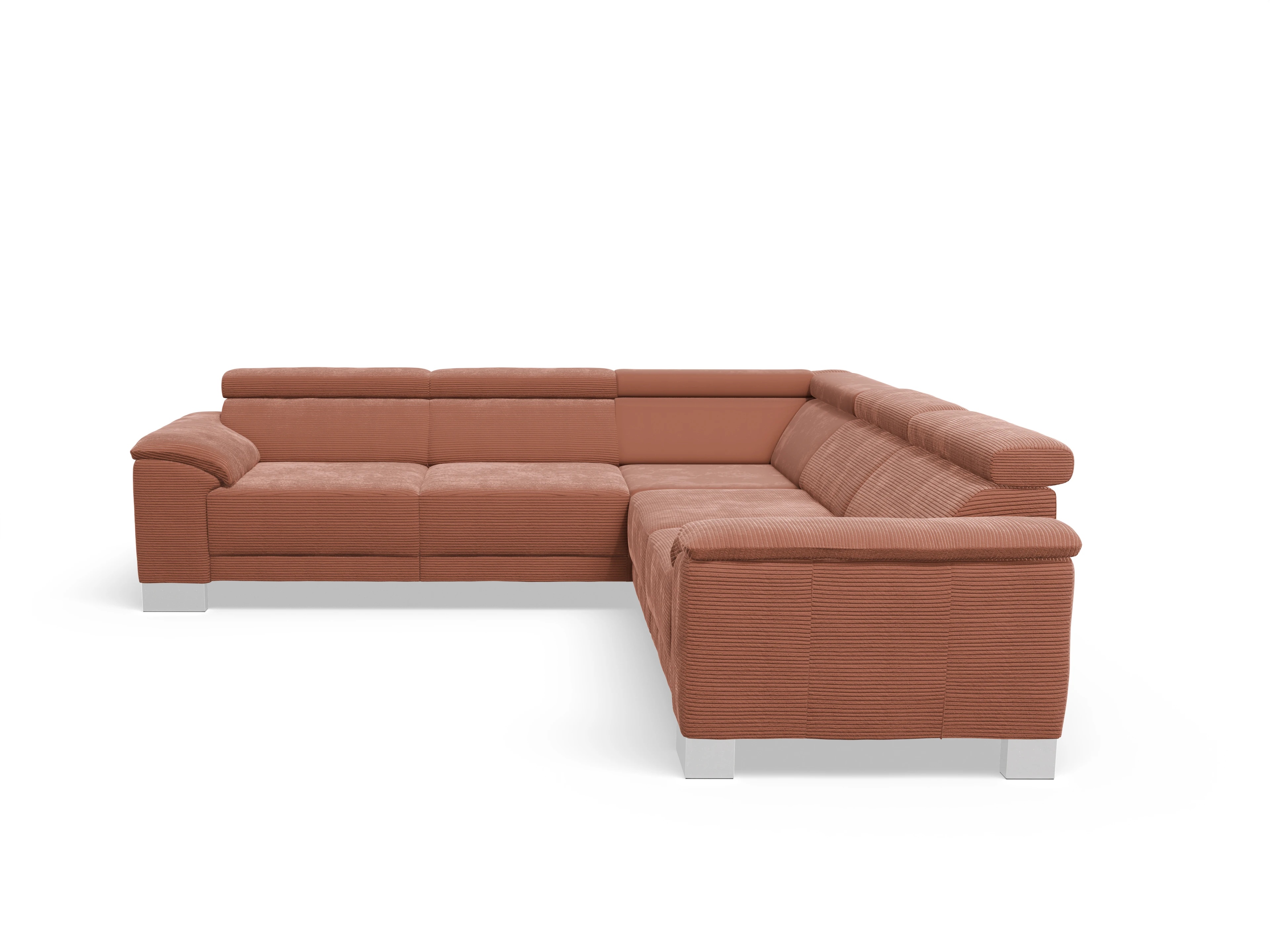 Ansicht des Produktes Antonio Ecksofa gleichschenklig in Stoff Braun