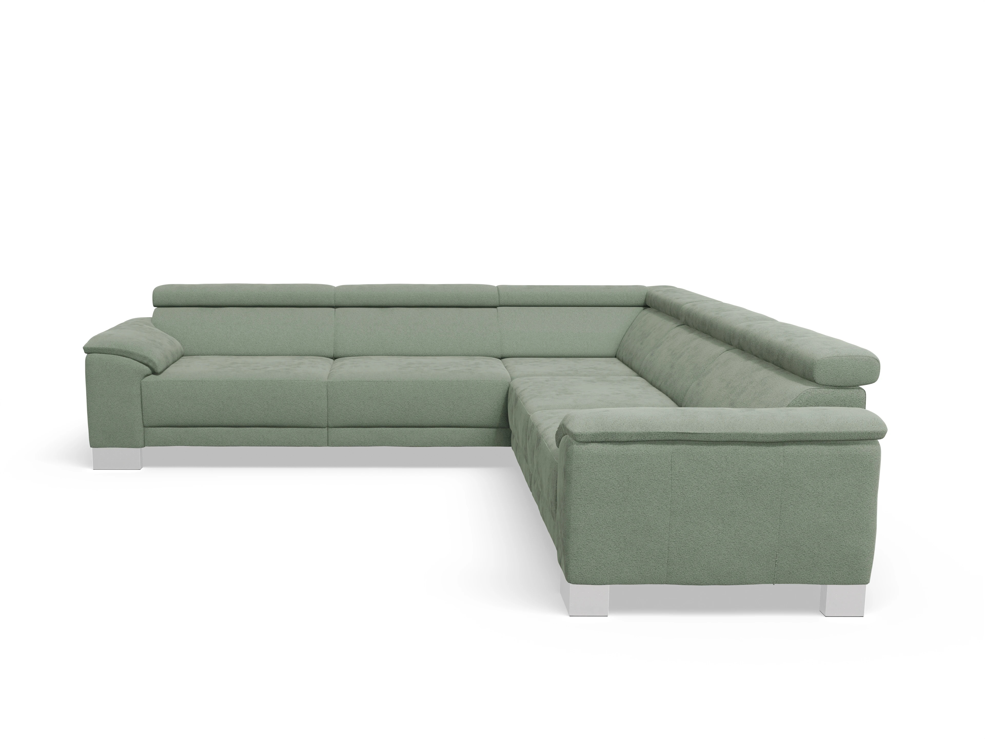Antonio Ecksofa SPE Large Ansicht des Produktes Antonio Ecksofa gleichschenklig in Stoff Grün