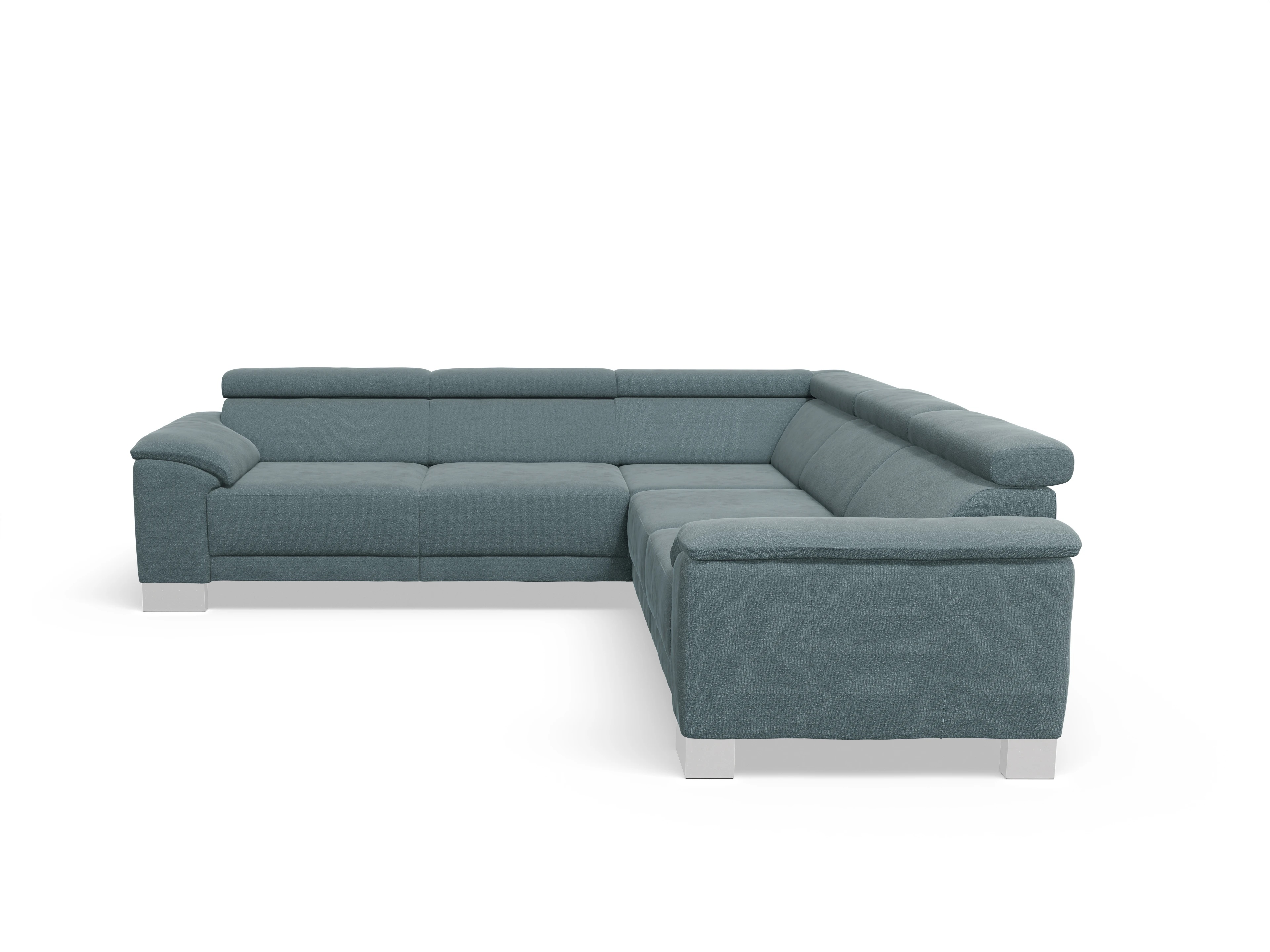 Ansicht des Produktes Antonio Ecksofa gleichschenklig in Stoff Grün