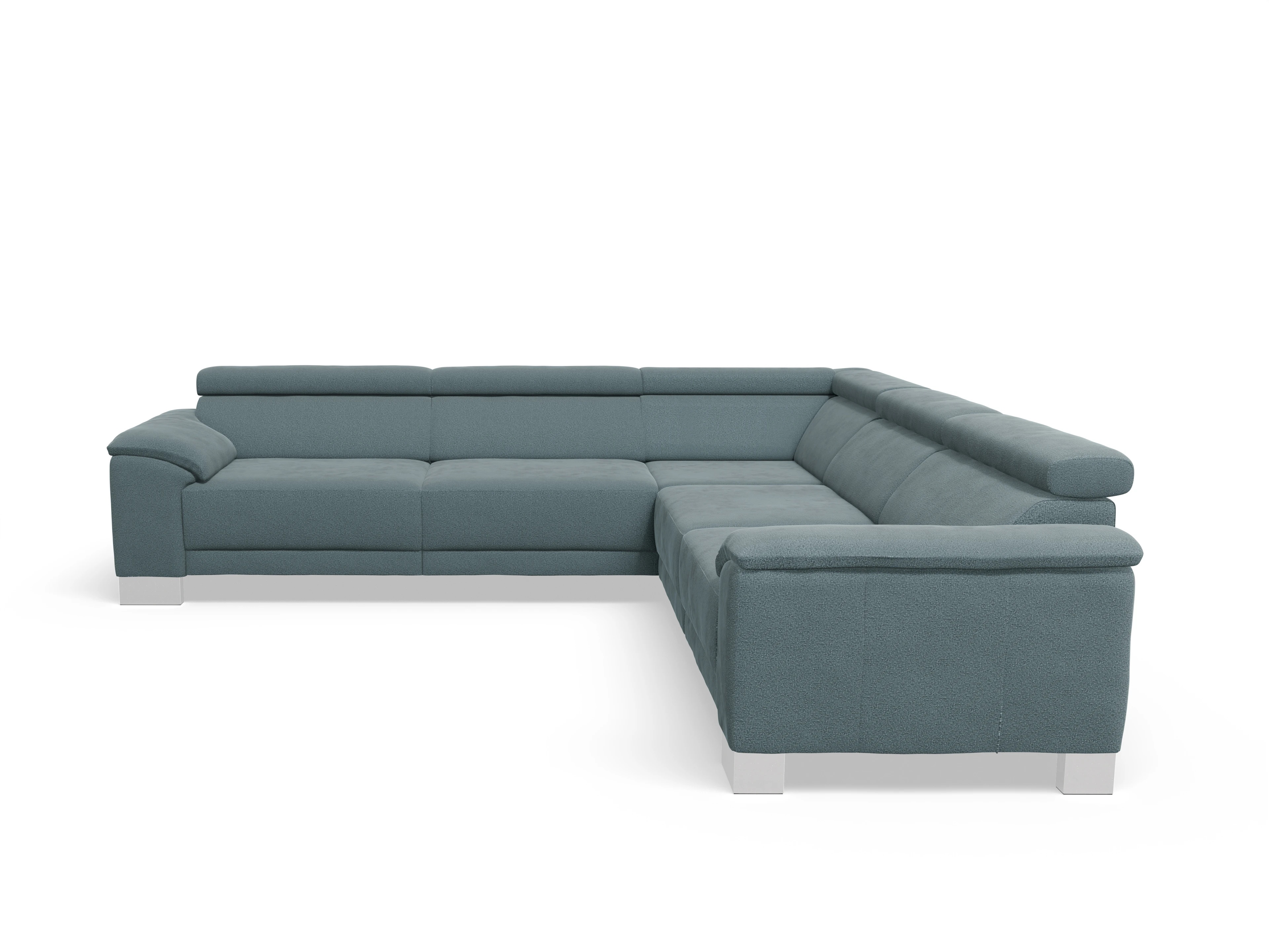 Ansicht des Produktes Antonio Ecksofa gleichschenklig in Stoff Grün