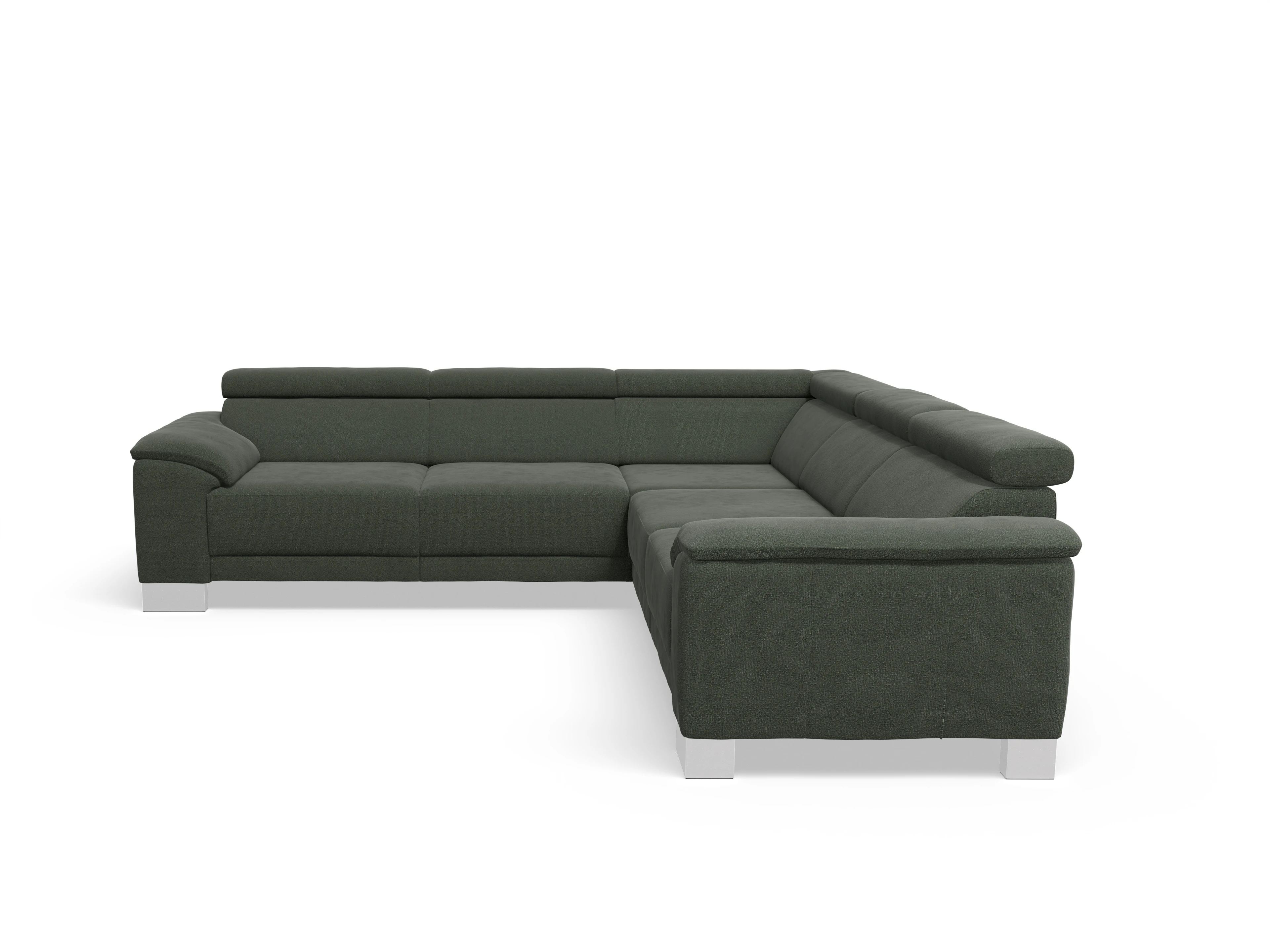Antonio Ecksofa SPE Medium Ansicht des Produktes Antonio Ecksofa gleichschenklig in Stoff Grün