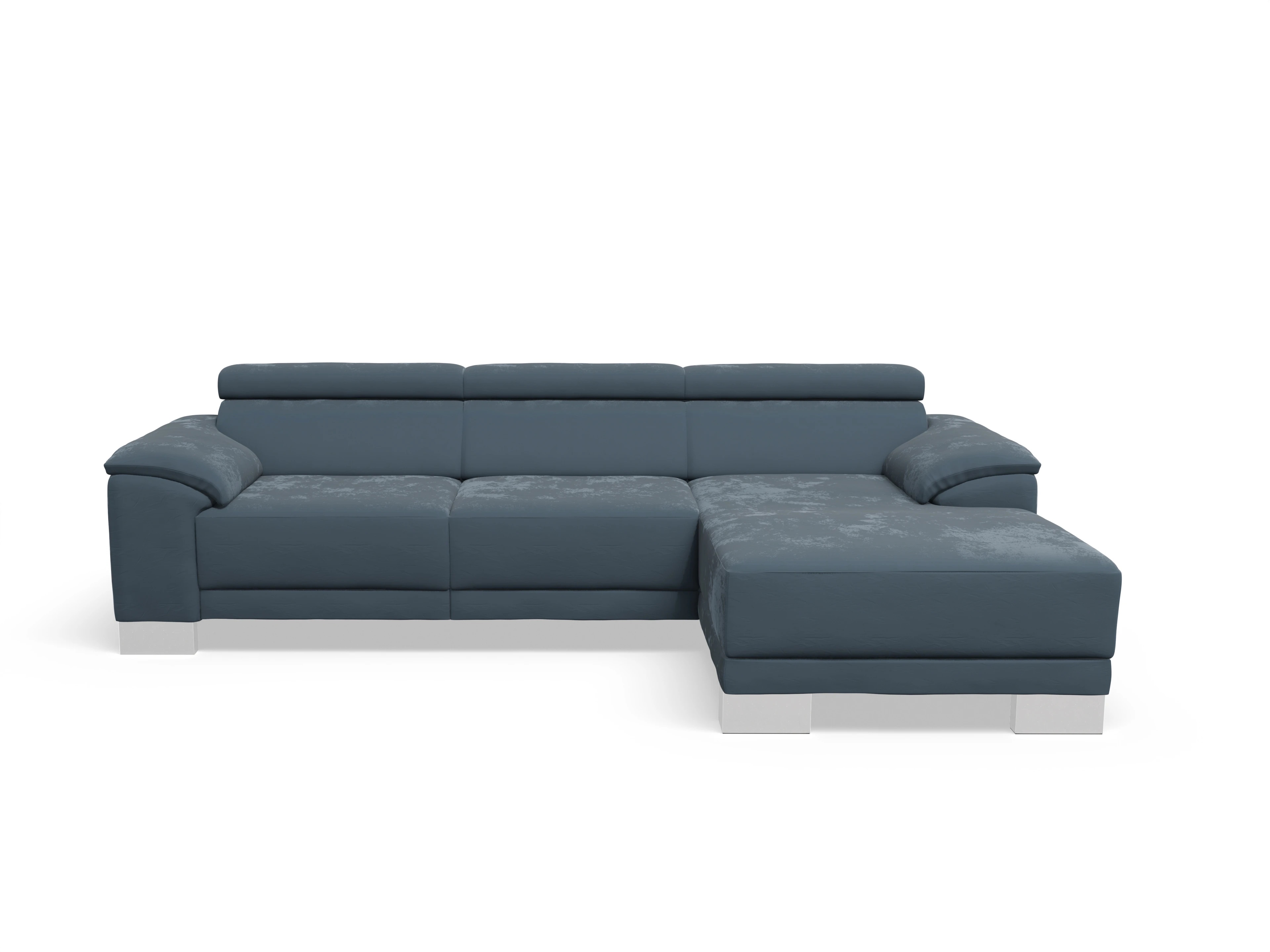 Antonio Ecksofa LO Medium R Ansicht des Produktes Antonio in Stoff Blau