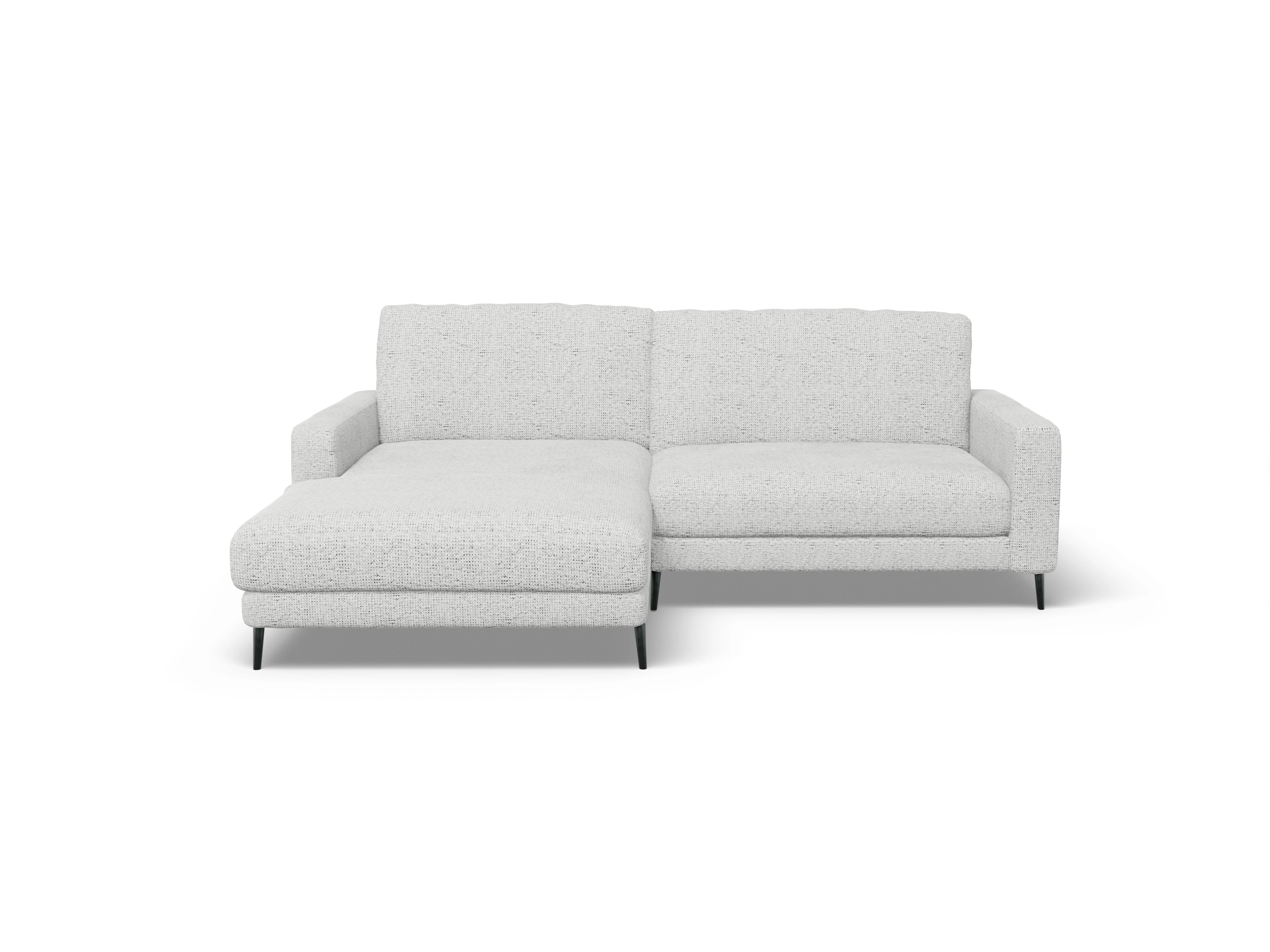 Urbana LO XS L Ansicht des Produktes Urbana Ecksofa links Abschluss offen in Stoff Grau