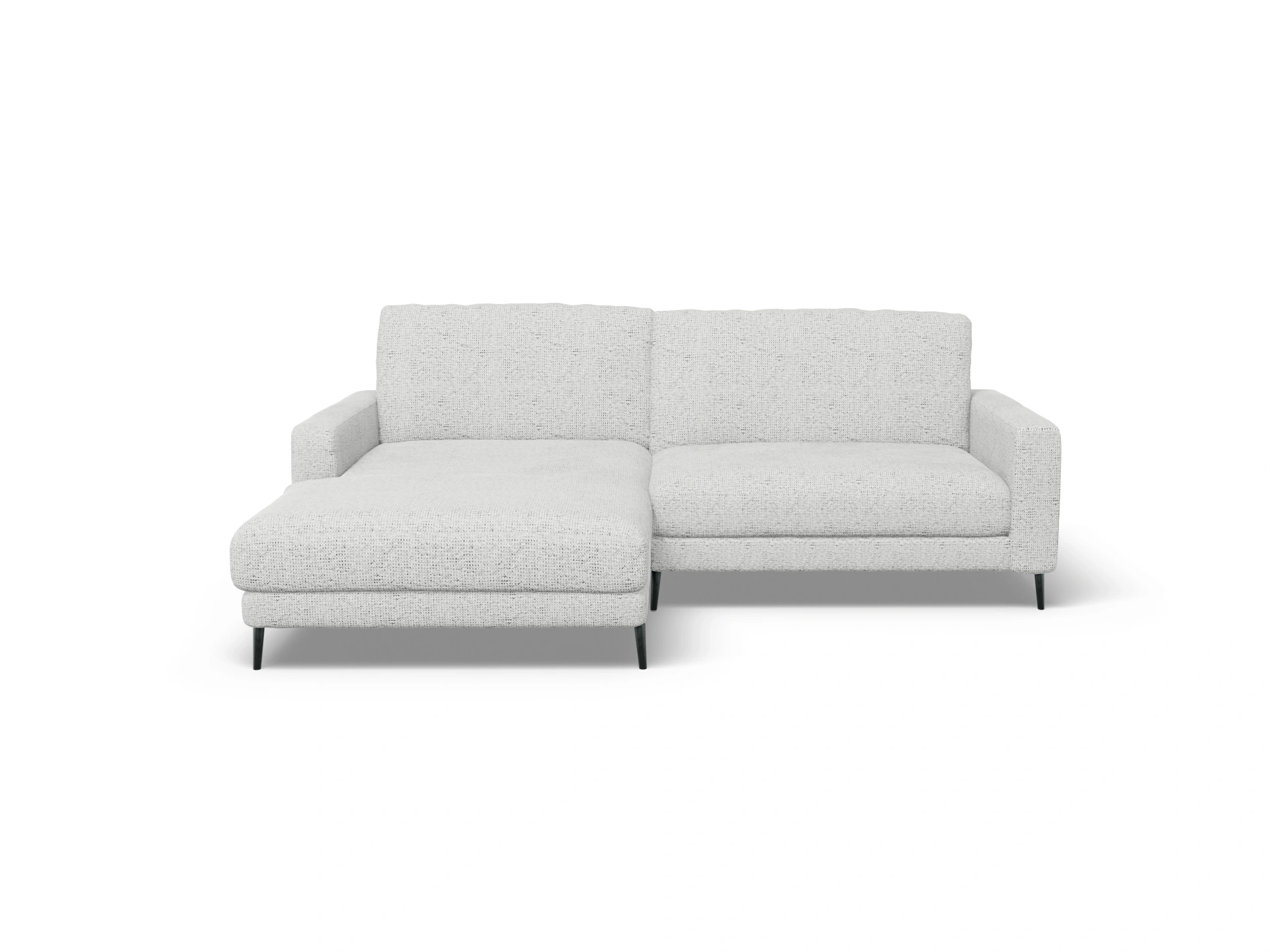 Ansicht des Produktes Urbana Ecksofa links Abschluss offen in Stoff Grau