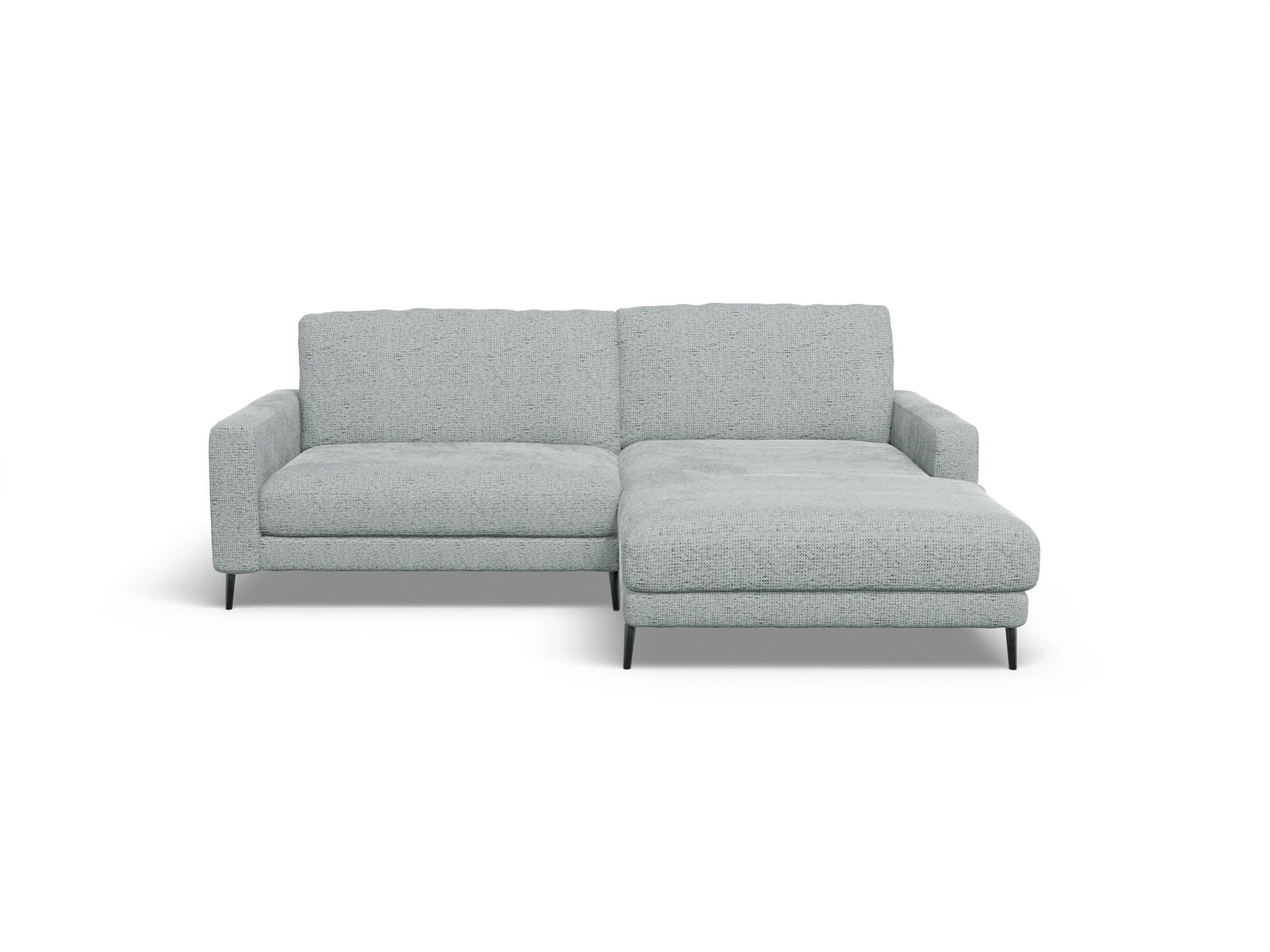 Ansicht des Produktes Urbana Ecksofa rechts Abschluss offen in Stoff Grau