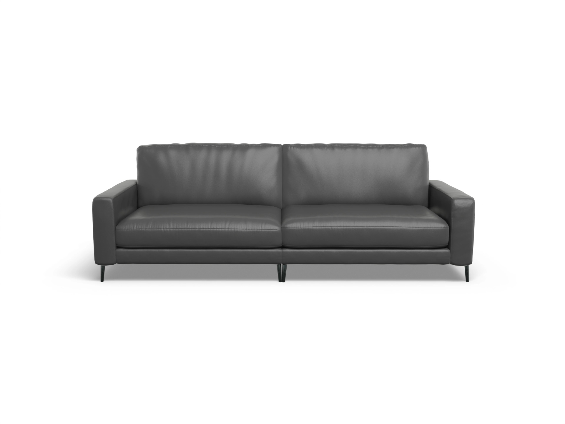 Ansicht des Produktes Urbana 3-Sitzer Sofa in Leder Grau
