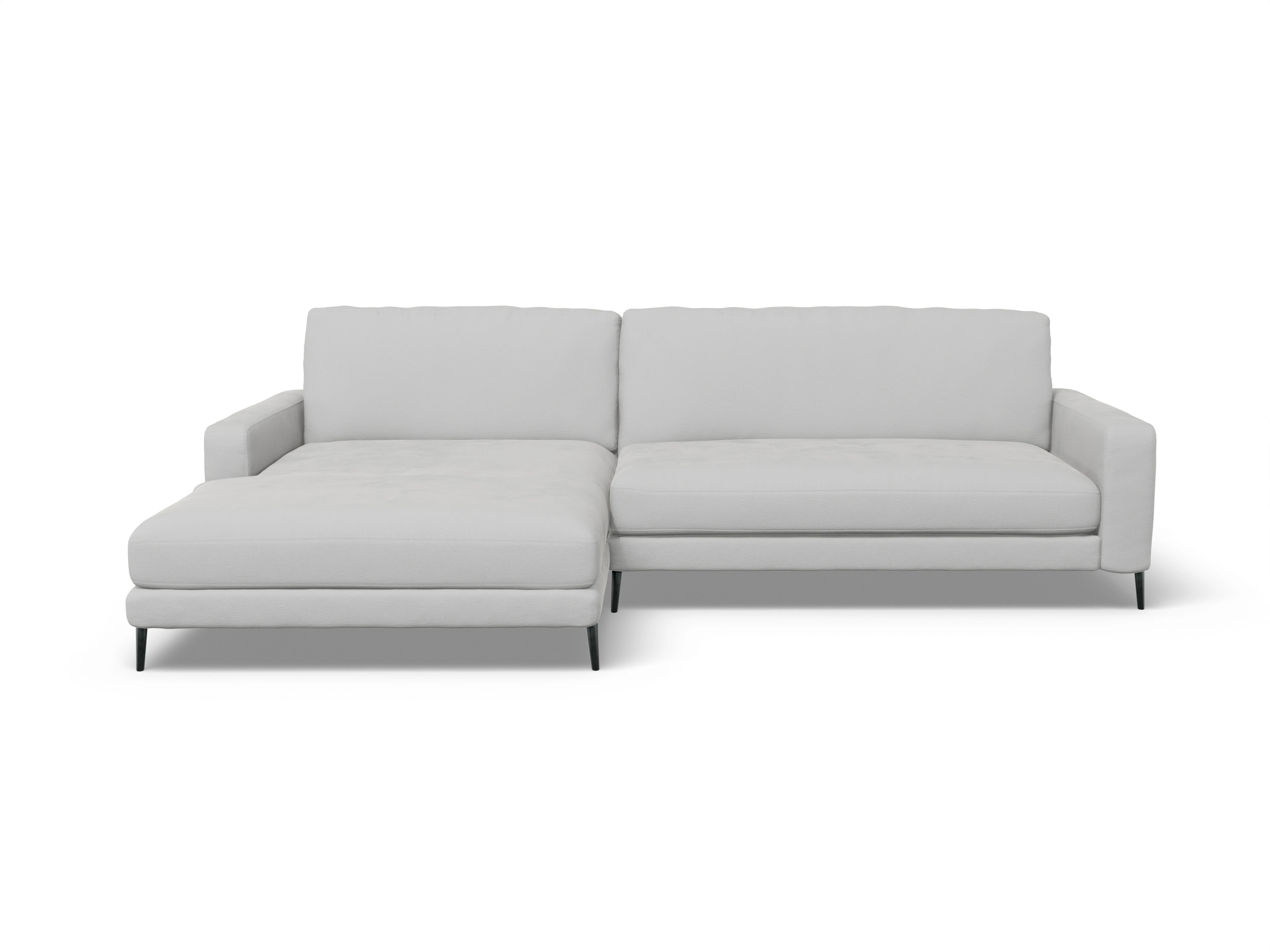 Ansicht des Produktes Urbana Ecksofa links Abschluss offen in Stoff Grau