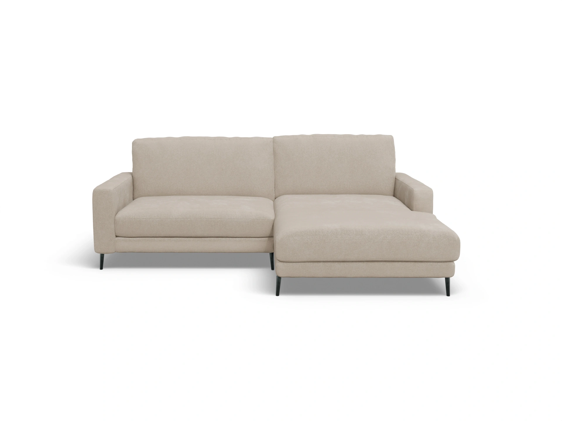 Ansicht des Produktes Urbana Ecksofa rechts Abschluss offen in Stoff Beige