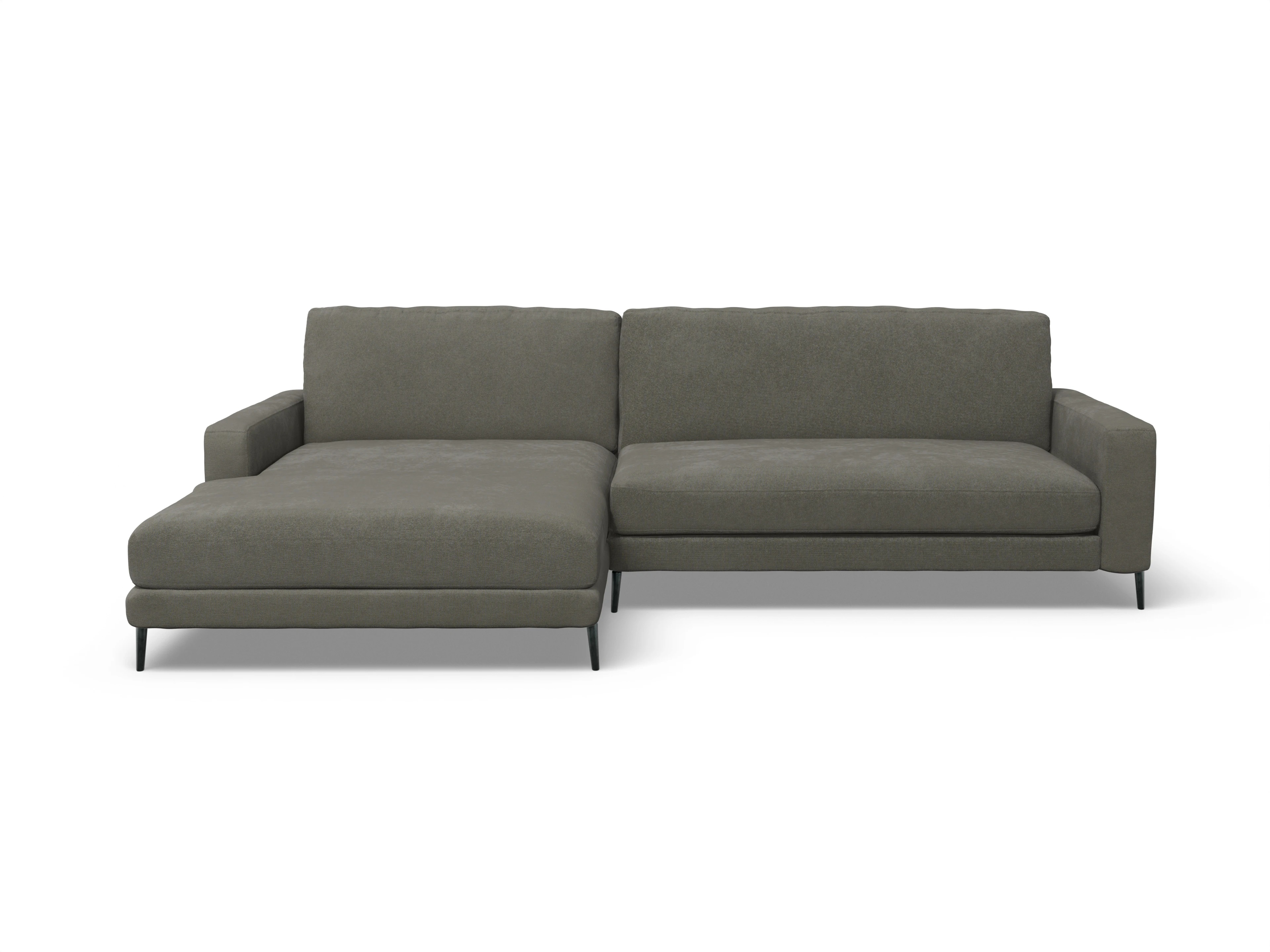 Ansicht des Produktes Urbana Ecksofa links Abschluss offen in Stoff Grau