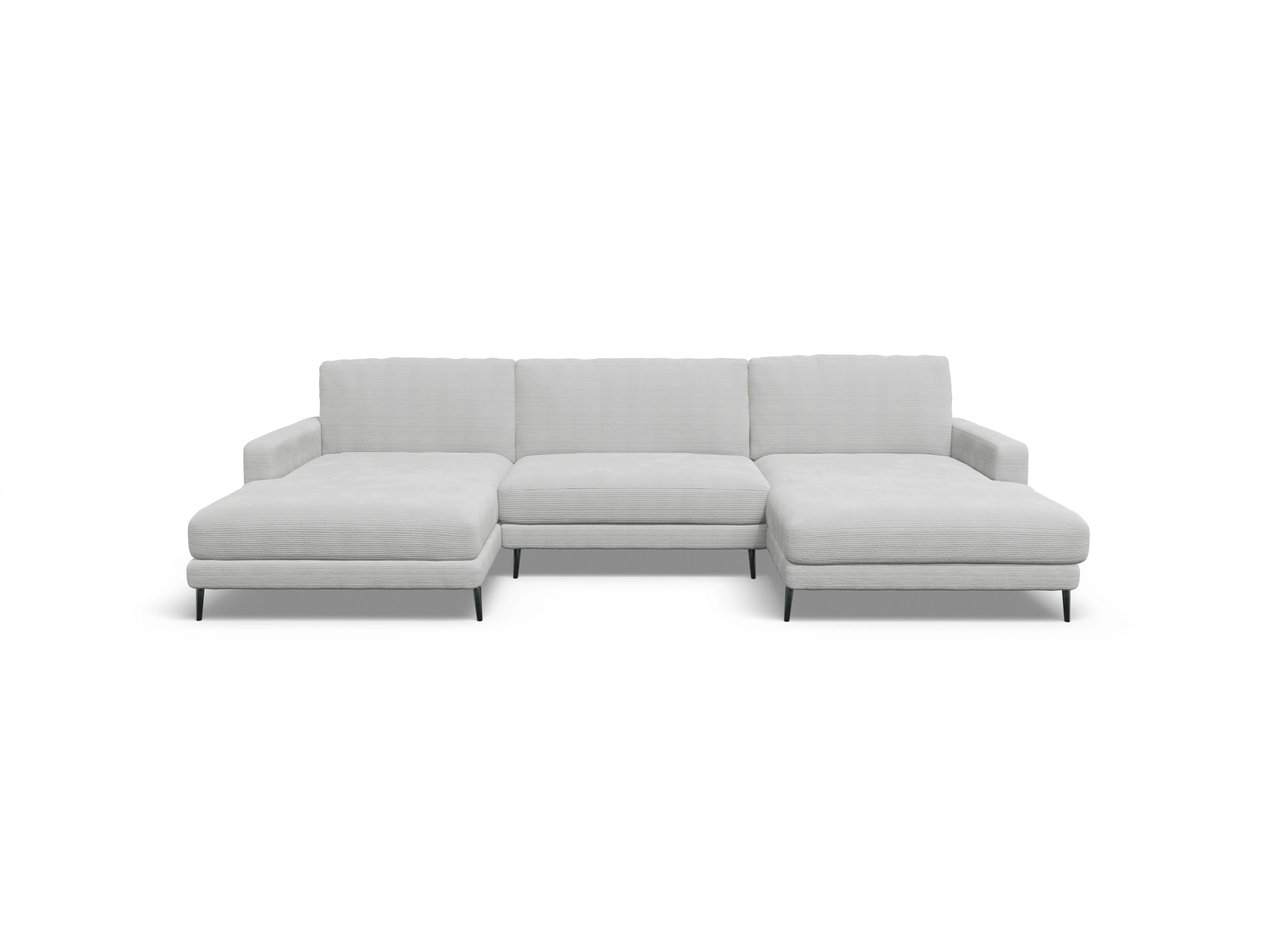 Urbana LO XS Ansicht des Produktes Urbana Wohnlandschaft offen beidseitig in Stoff Grau