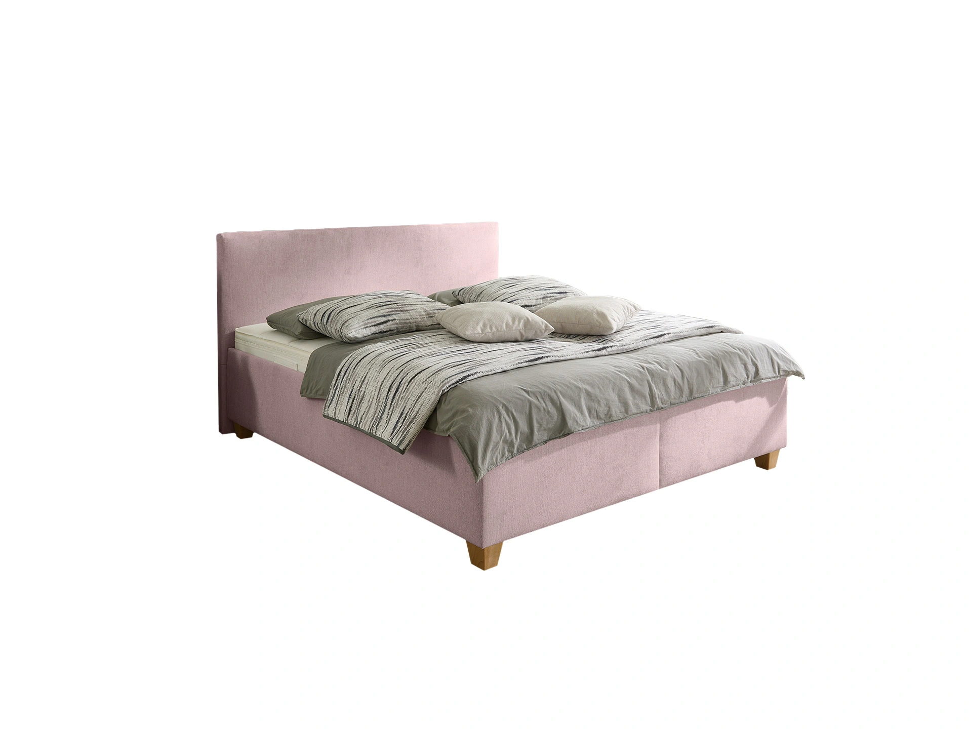 Ansicht des Produktes PB-3000 Boxspringbett in Stoff Rosa
