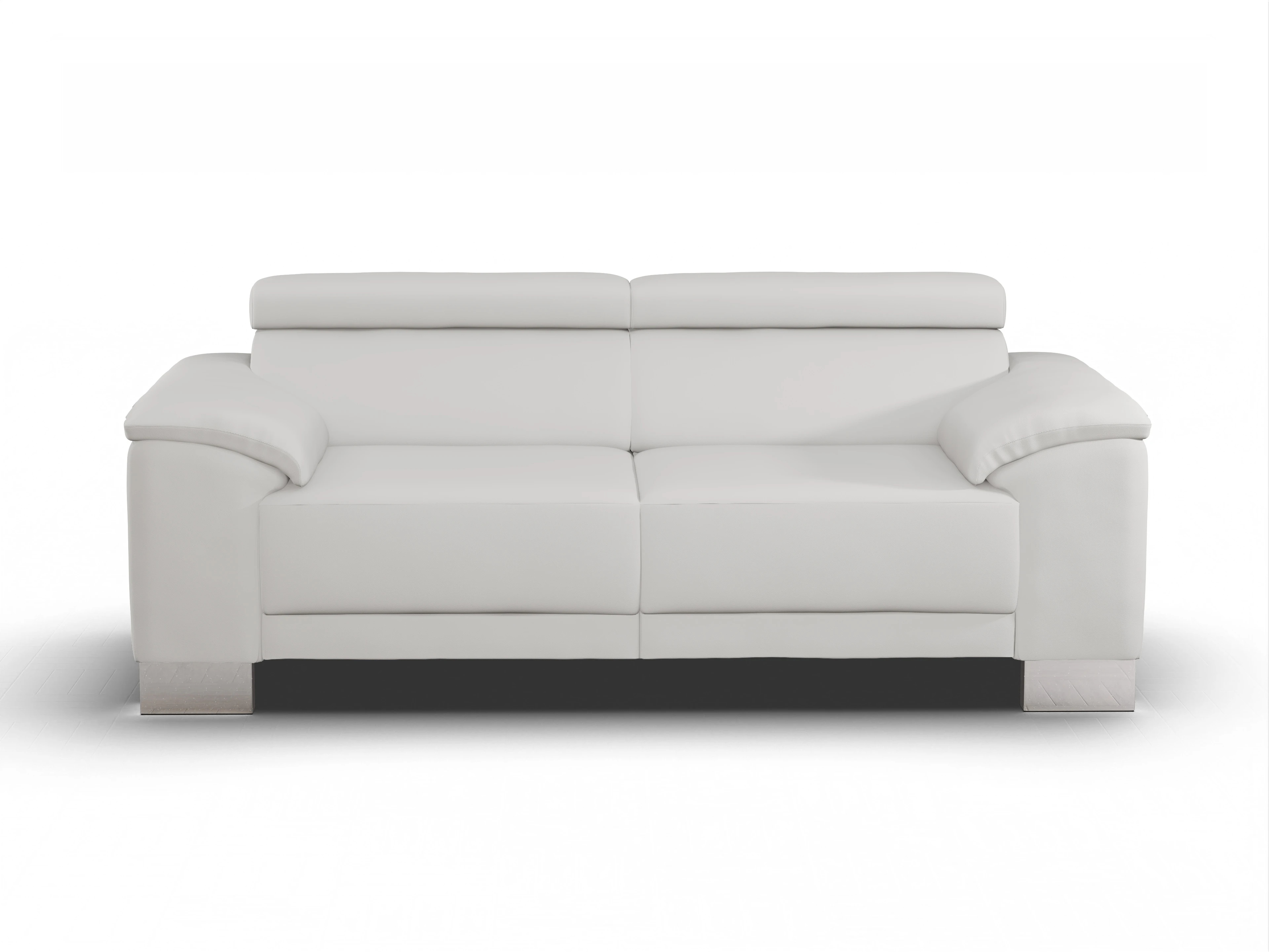Ansicht des Produktes Antonio 2-Sitzer Sofa in Leder Grau