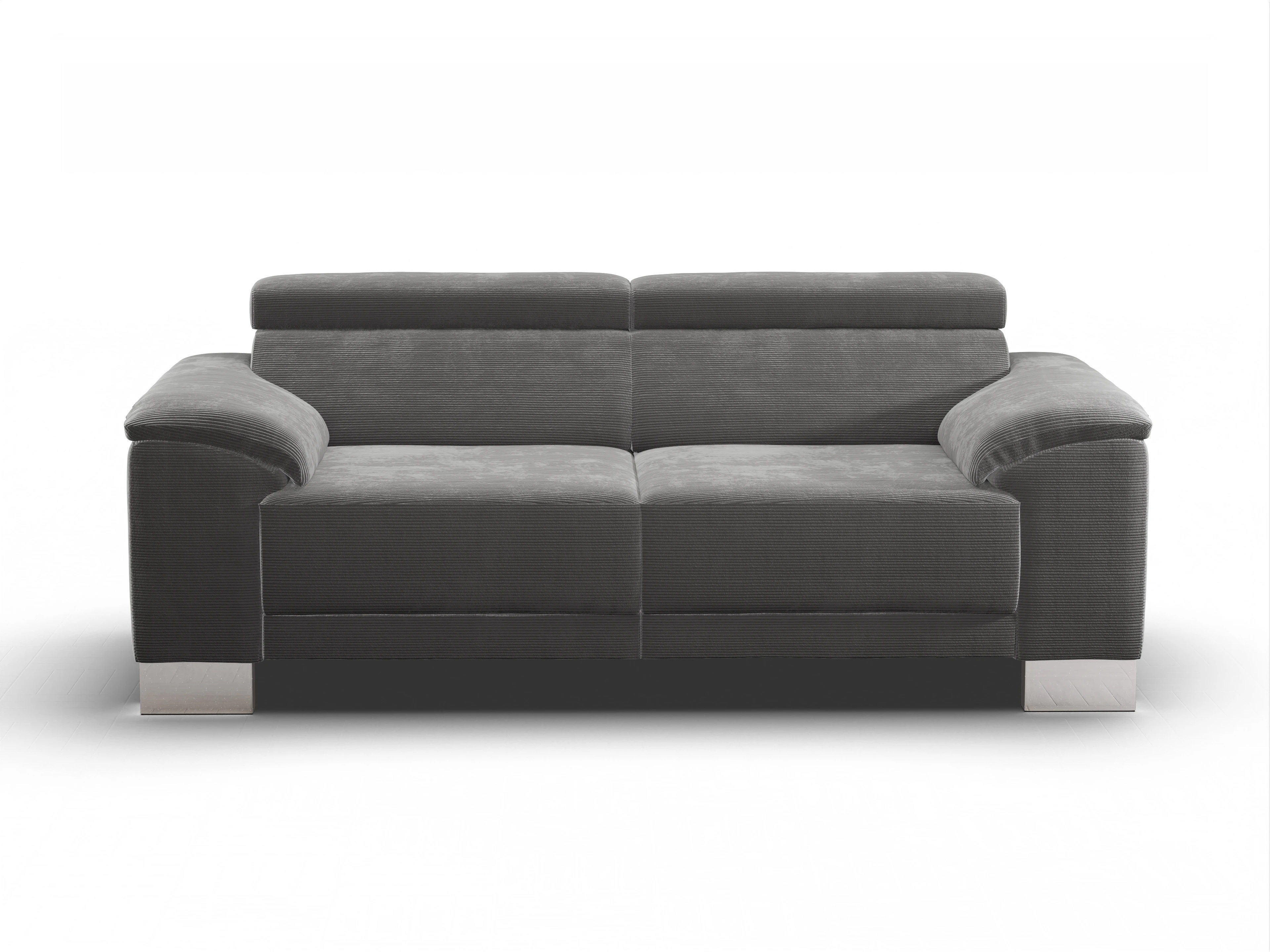 Ansicht des Produktes Antonio 2-Sitzer Sofa in Stoff Grau