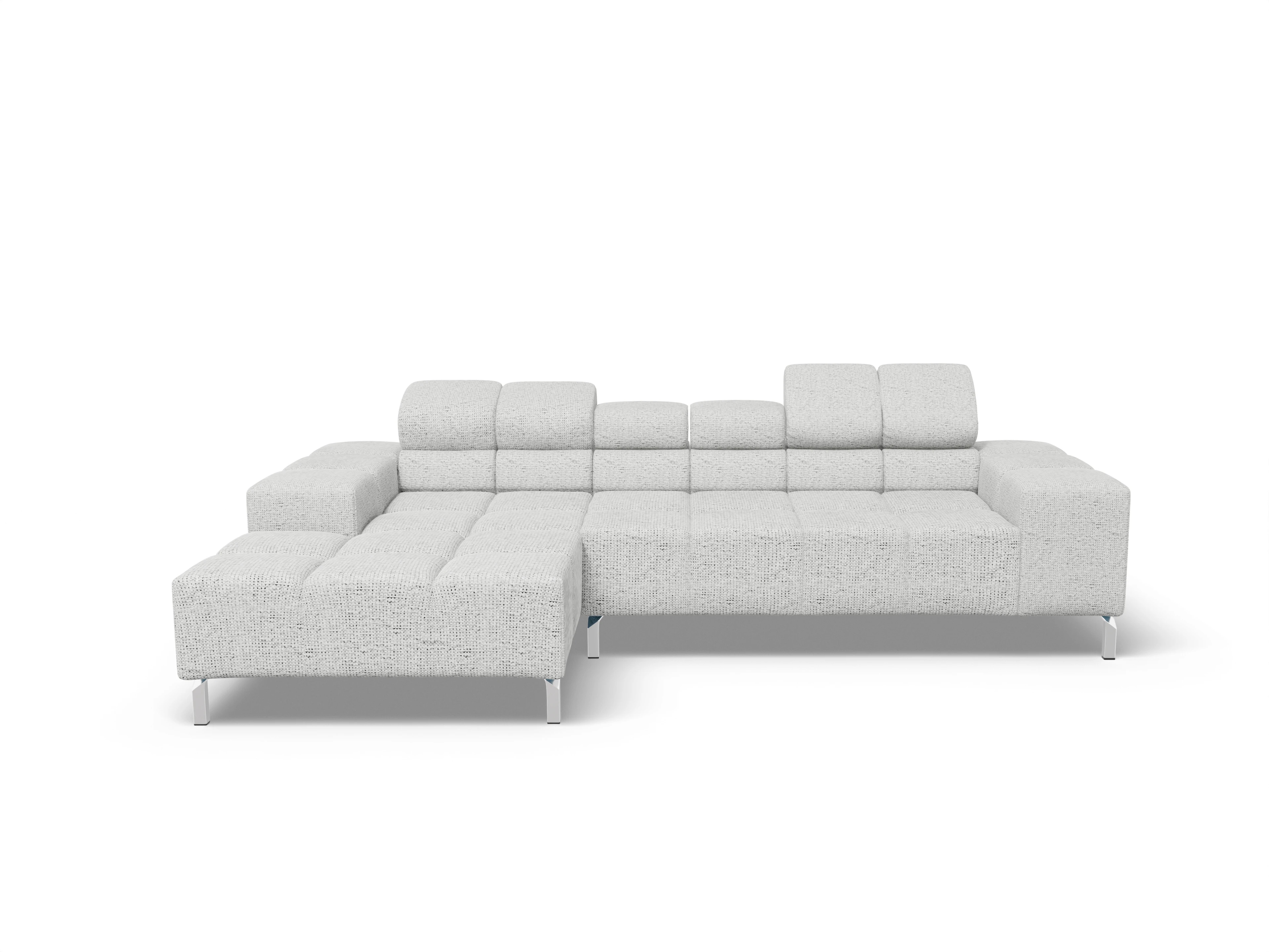 Ansicht des Produktes Wilo Ecksofa links Abschluss offen in Stoff Grau