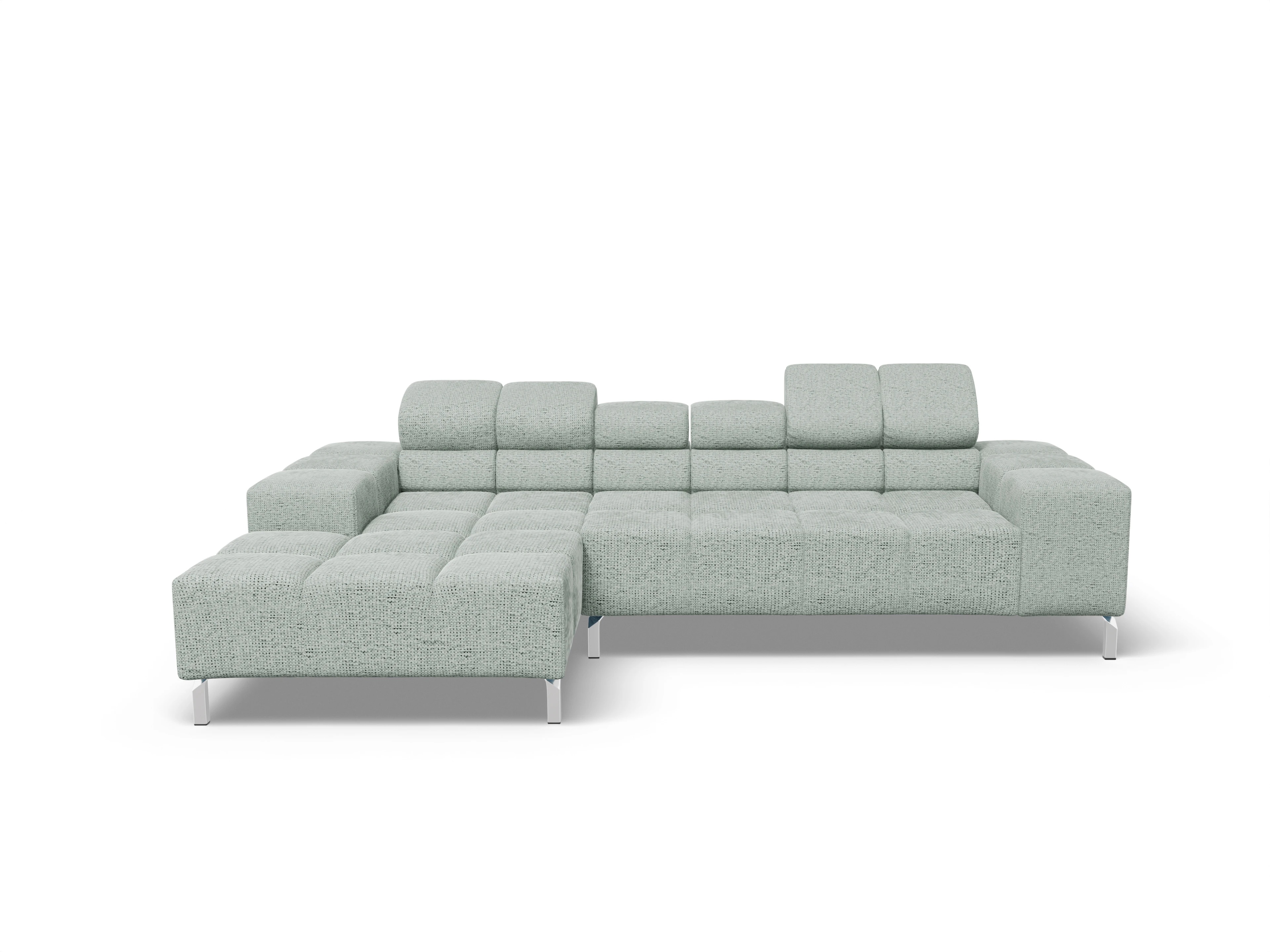 Ansicht des Produktes Wilo Ecksofa links Abschluss offen in Stoff Grau
