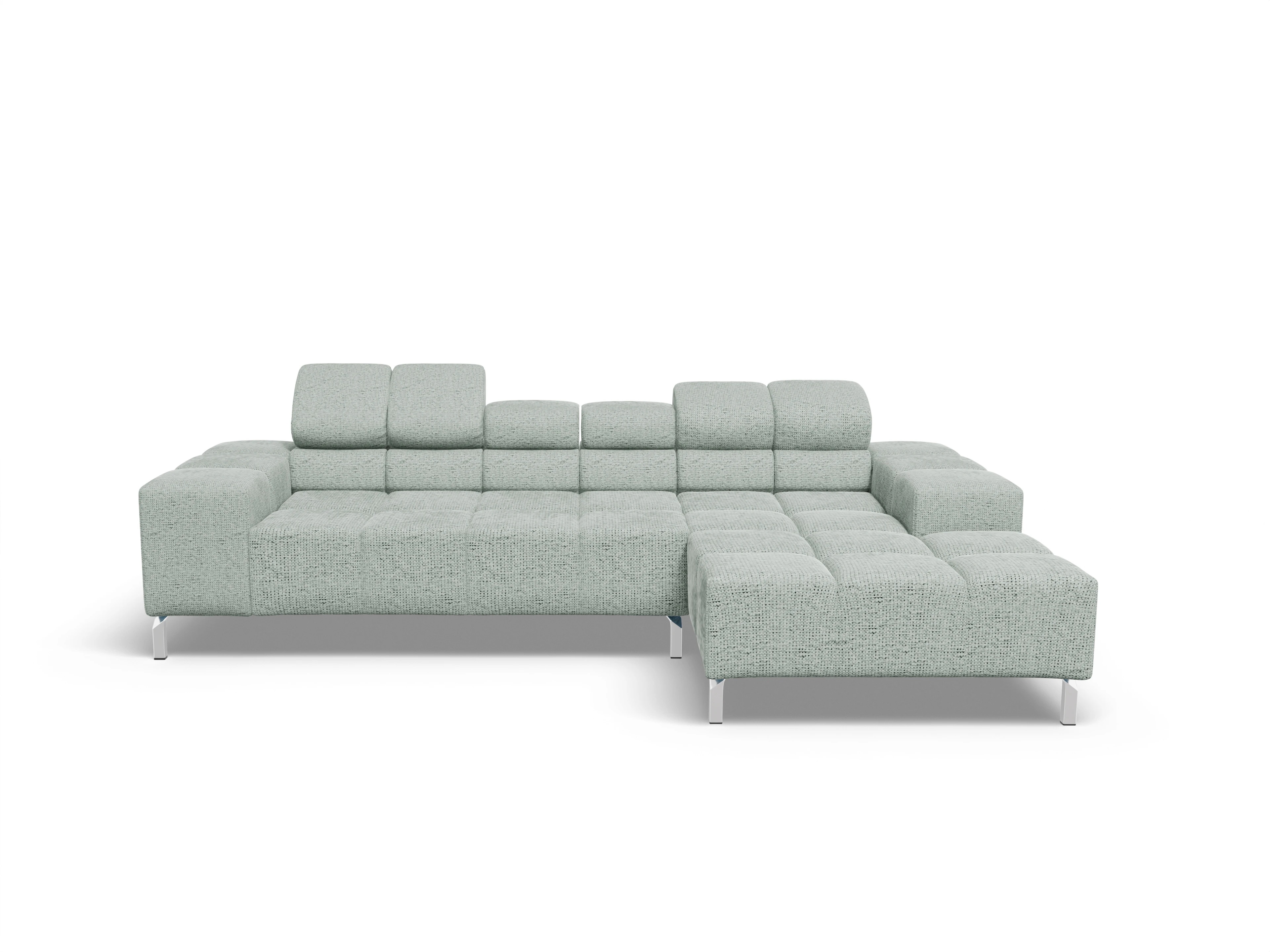 Ansicht des Produktes Wilo Ecksofa rechts Abschluss offen in Stoff Grau