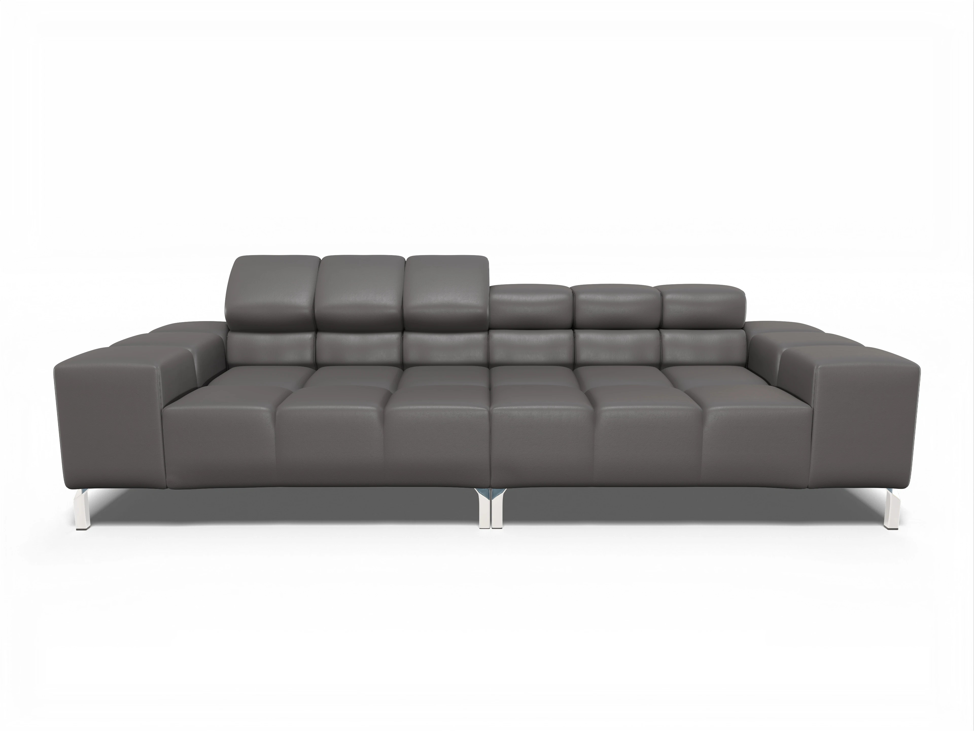 Ansicht des Produktes Wilo 3-Sitzer Sofa in Leder Grau