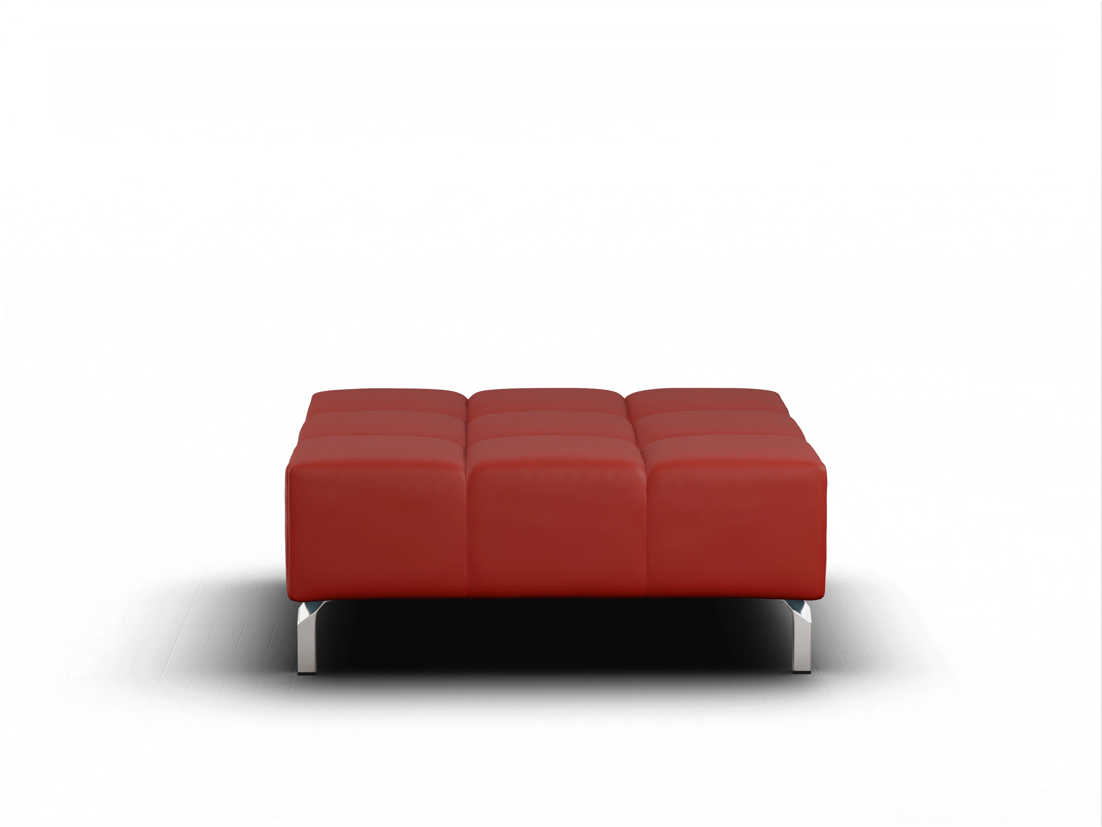 Ansicht des Produktes Wilo Hocker in Leder Rot