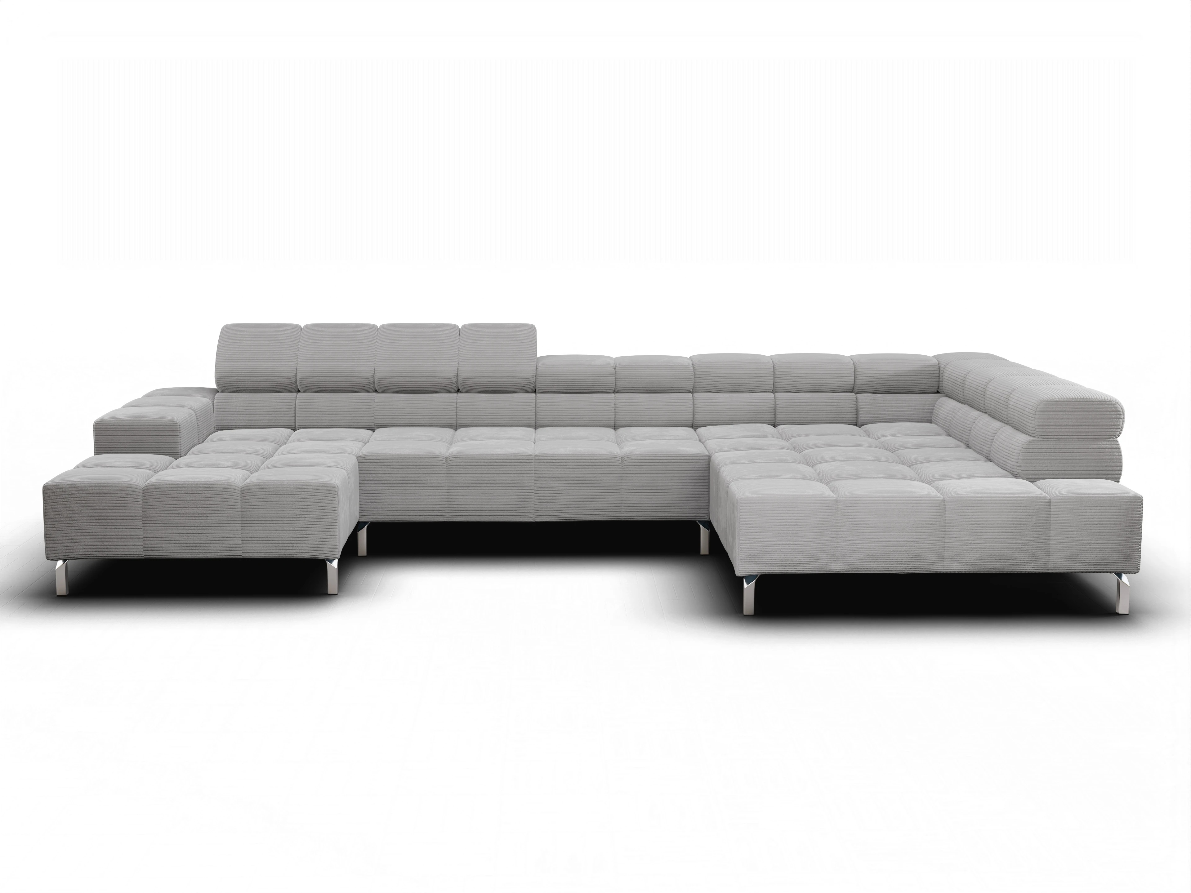 Ansicht des Produktes Wilo Wohnlandschaft offen beidseitig in Stoff Grau