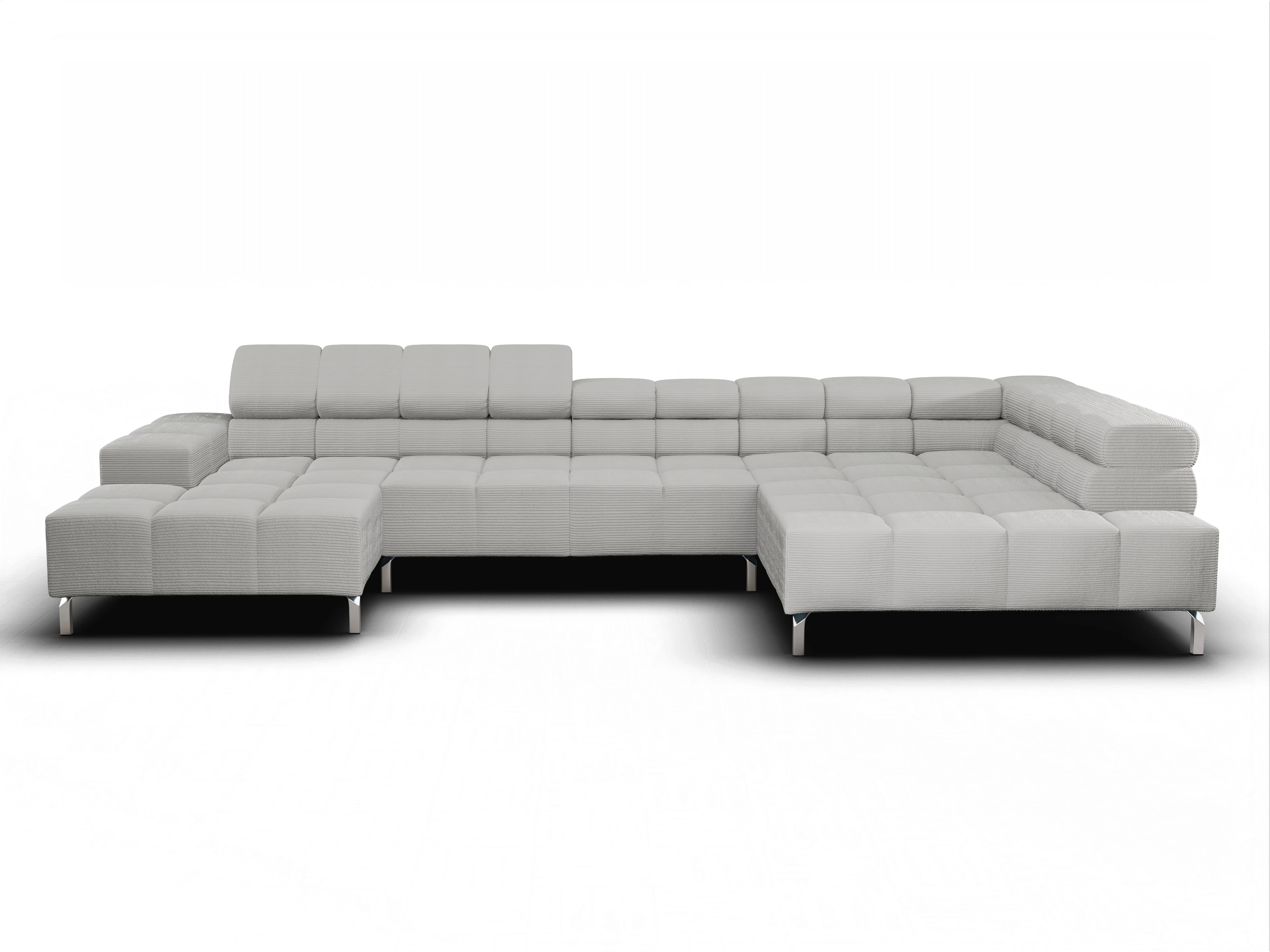 Ansicht des Produktes Wilo Wohnlandschaft offen beidseitig in Stoff Grau