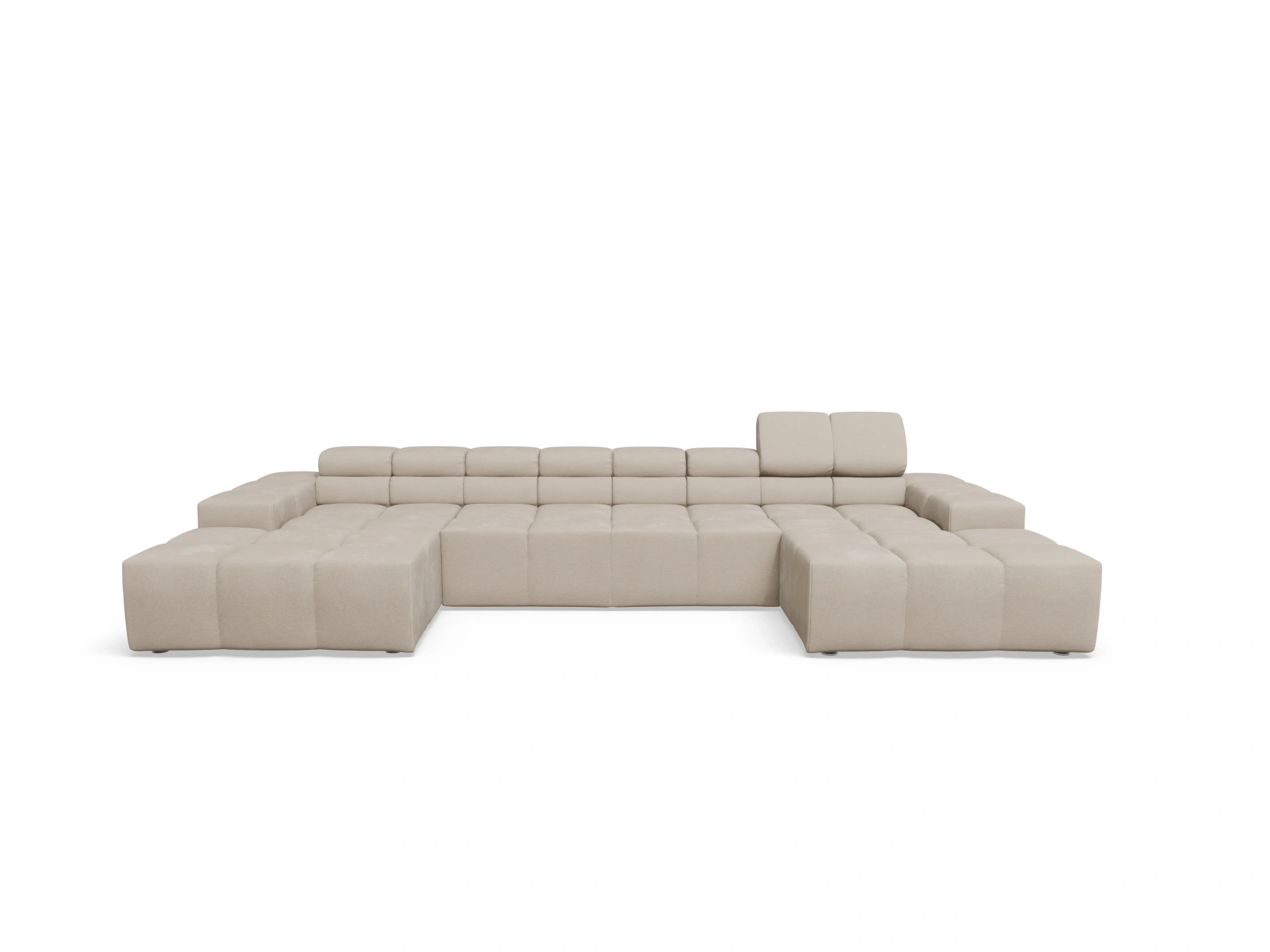 Ansicht des Produktes Camara 2.0 Wohnlandschaft offen beidseitig in Stoff Beige