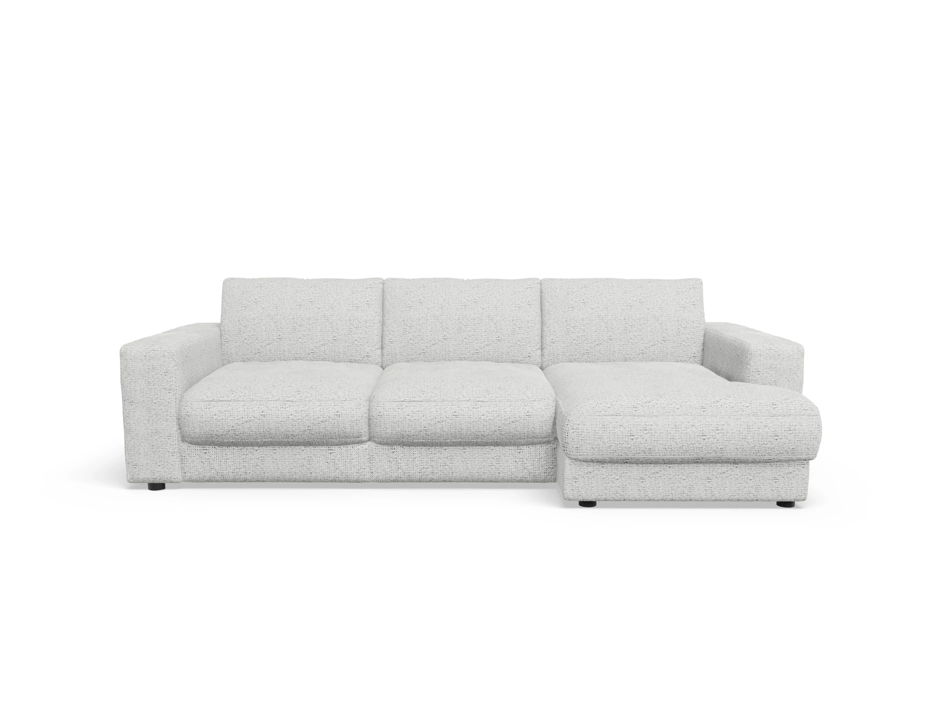 Ansicht des Produktes Mammut Plus 2.0 Ecksofa rechts Abschluss offen in Stoff Grau