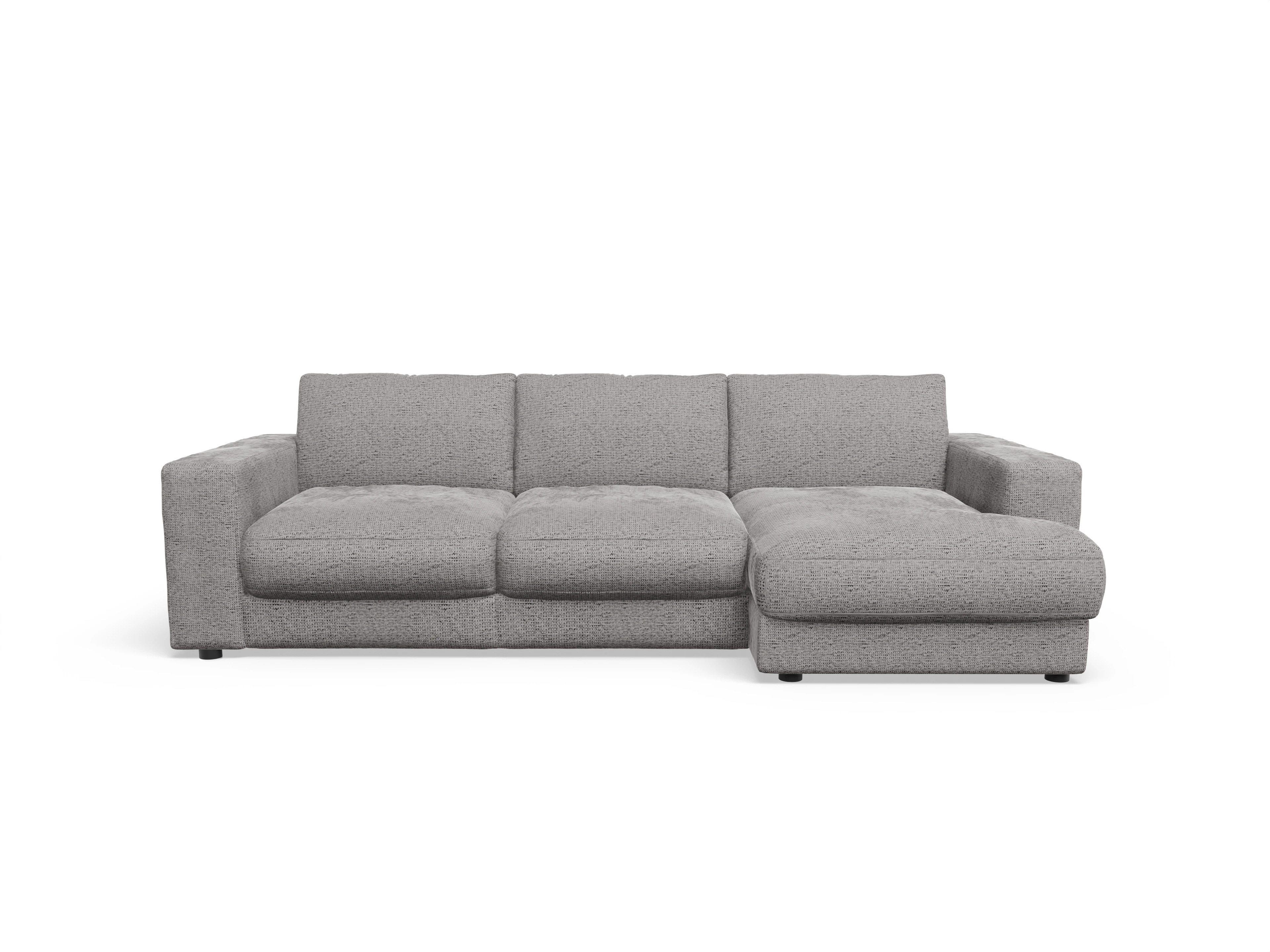 Ansicht des Produktes Mammut Plus 2.0 Ecksofa rechts Abschluss offen in Stoff Grau