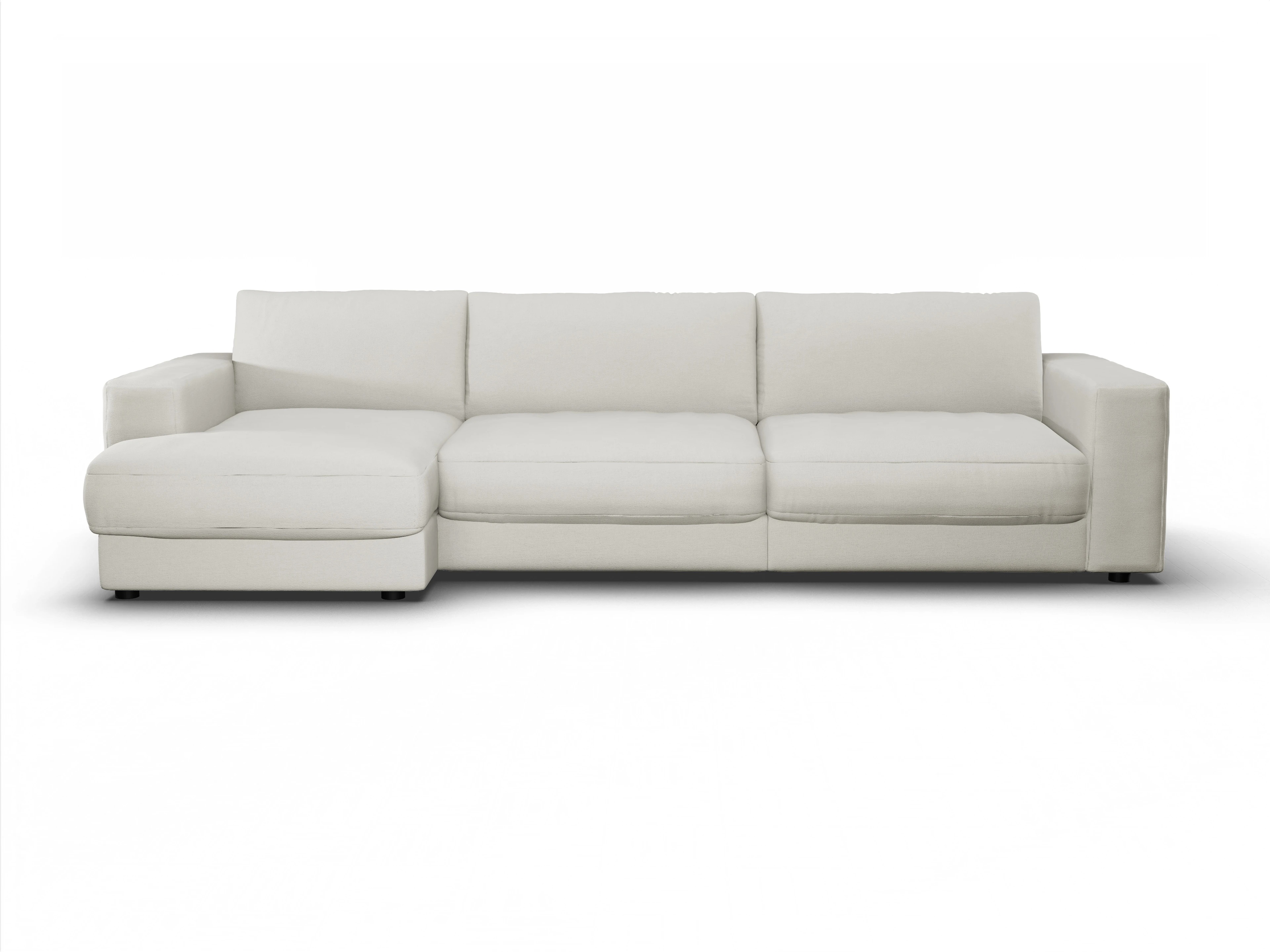 Ansicht des Produktes Mammut Plus 2.0 Ecksofa links Abschluss offen in Stoff Beige