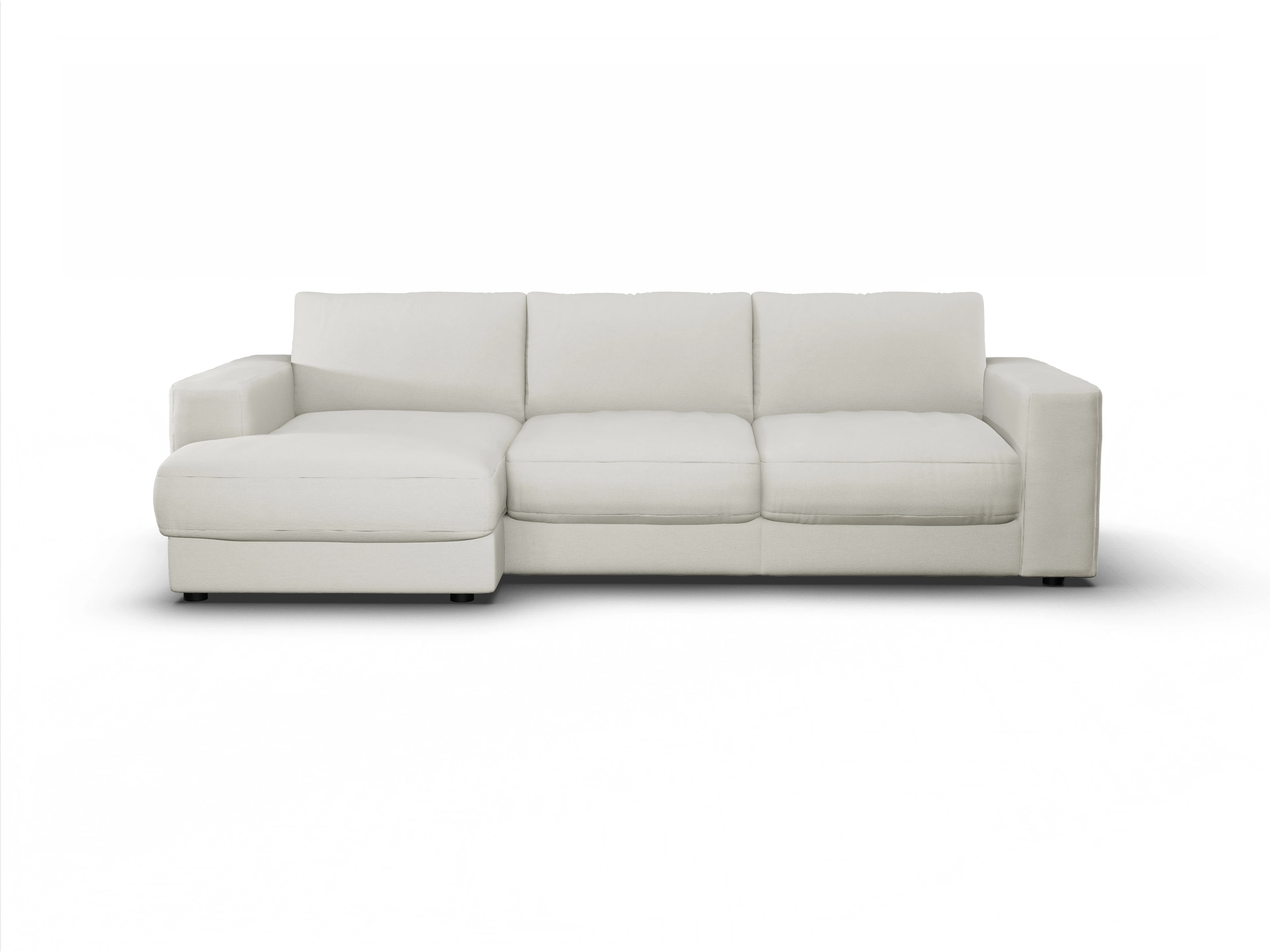 Ansicht des Produktes Mammut Plus 2.0 Ecksofa links Abschluss offen in Stoff Beige