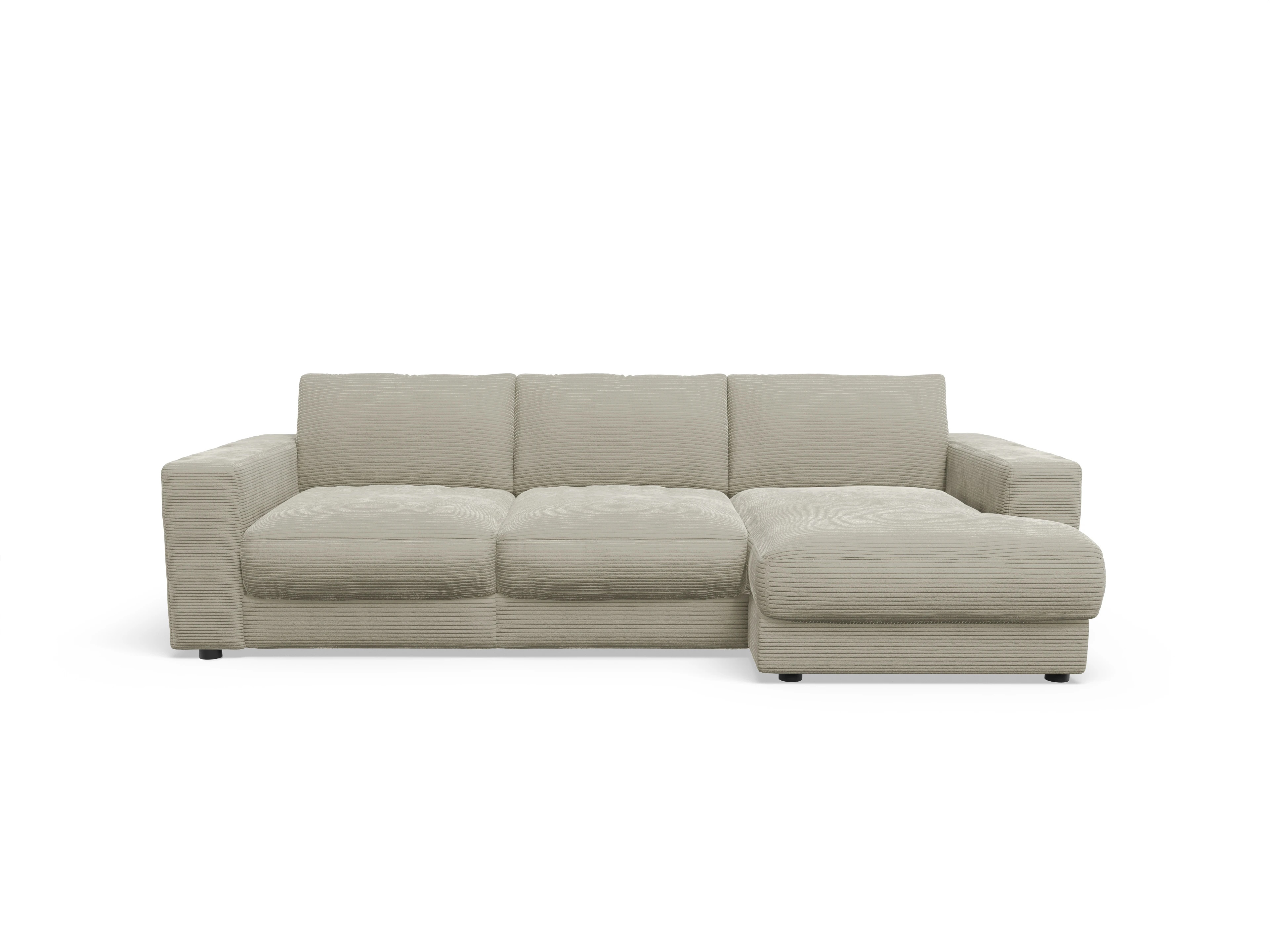 Ansicht des Produktes Mammut Plus 2.0 Ecksofa rechts Abschluss offen in Stoff Grau