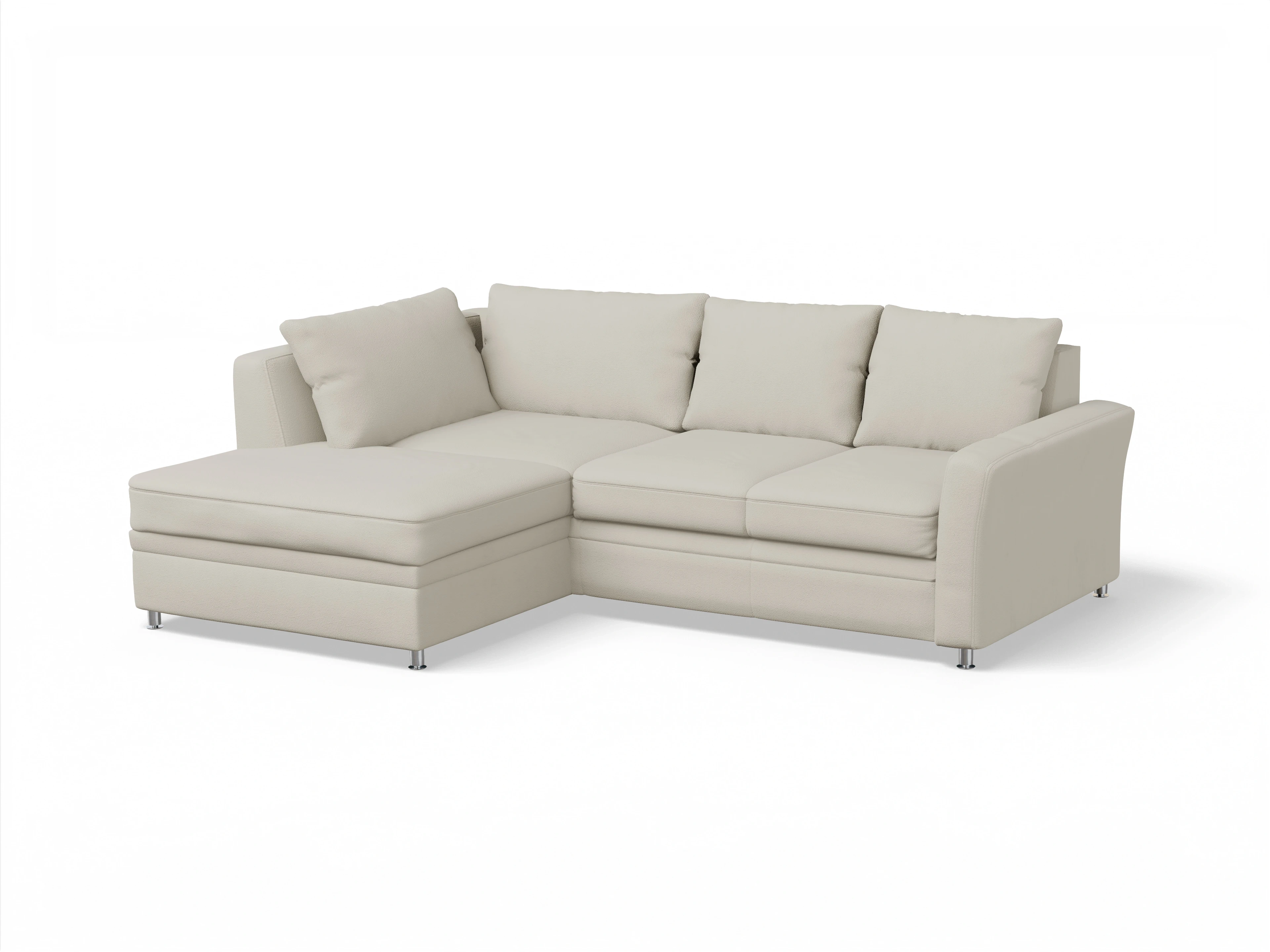 Sitz Concept smart 1011 Kombielement Small L Ansicht des Produktes SC Smart 1011 Ecksofa links Abschluss offen in Stoff Beige