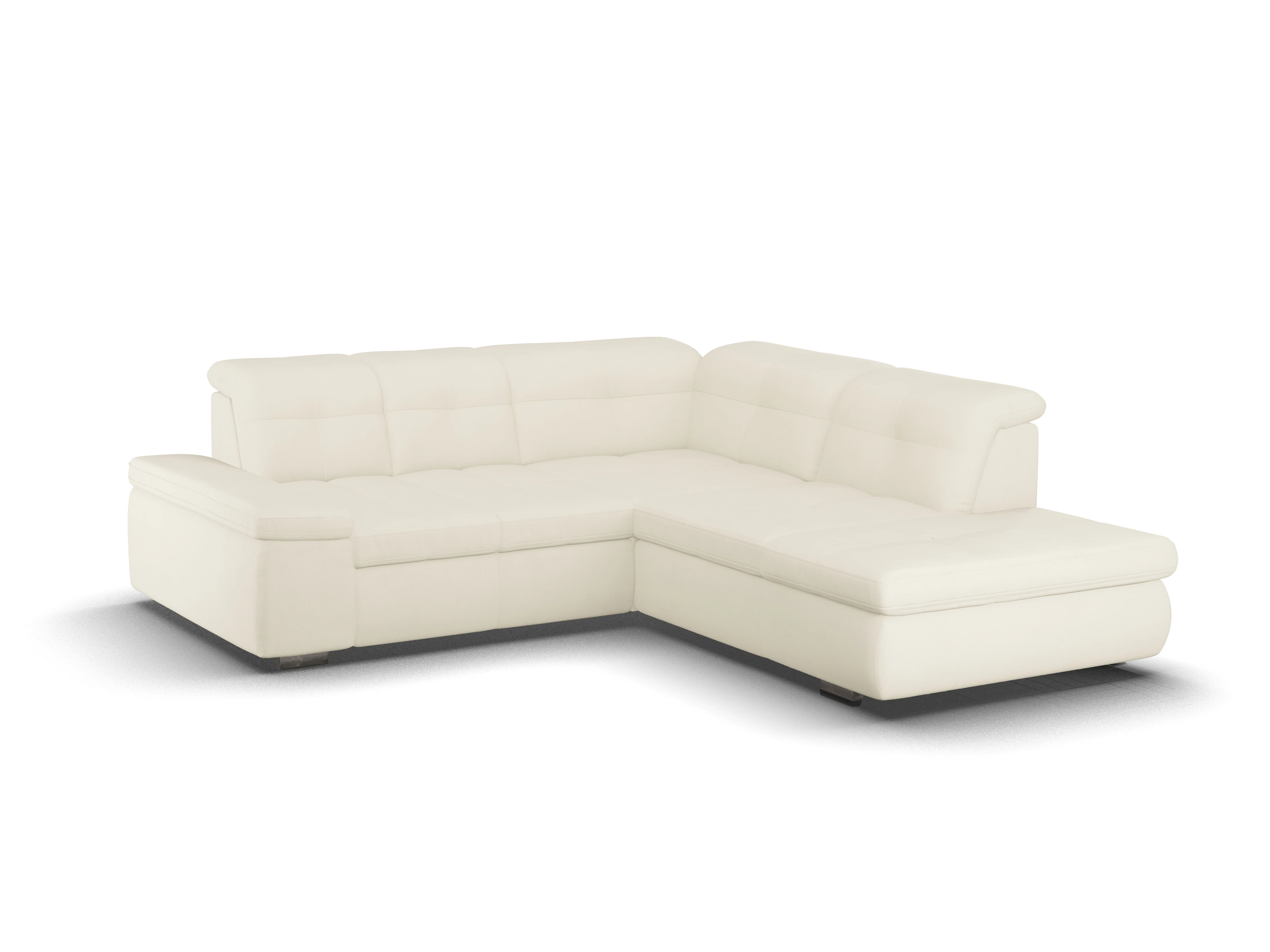 Ansicht des Produktes SC Smart 1001 Ecksofa rechts Abschluss offen in Stoff Beige