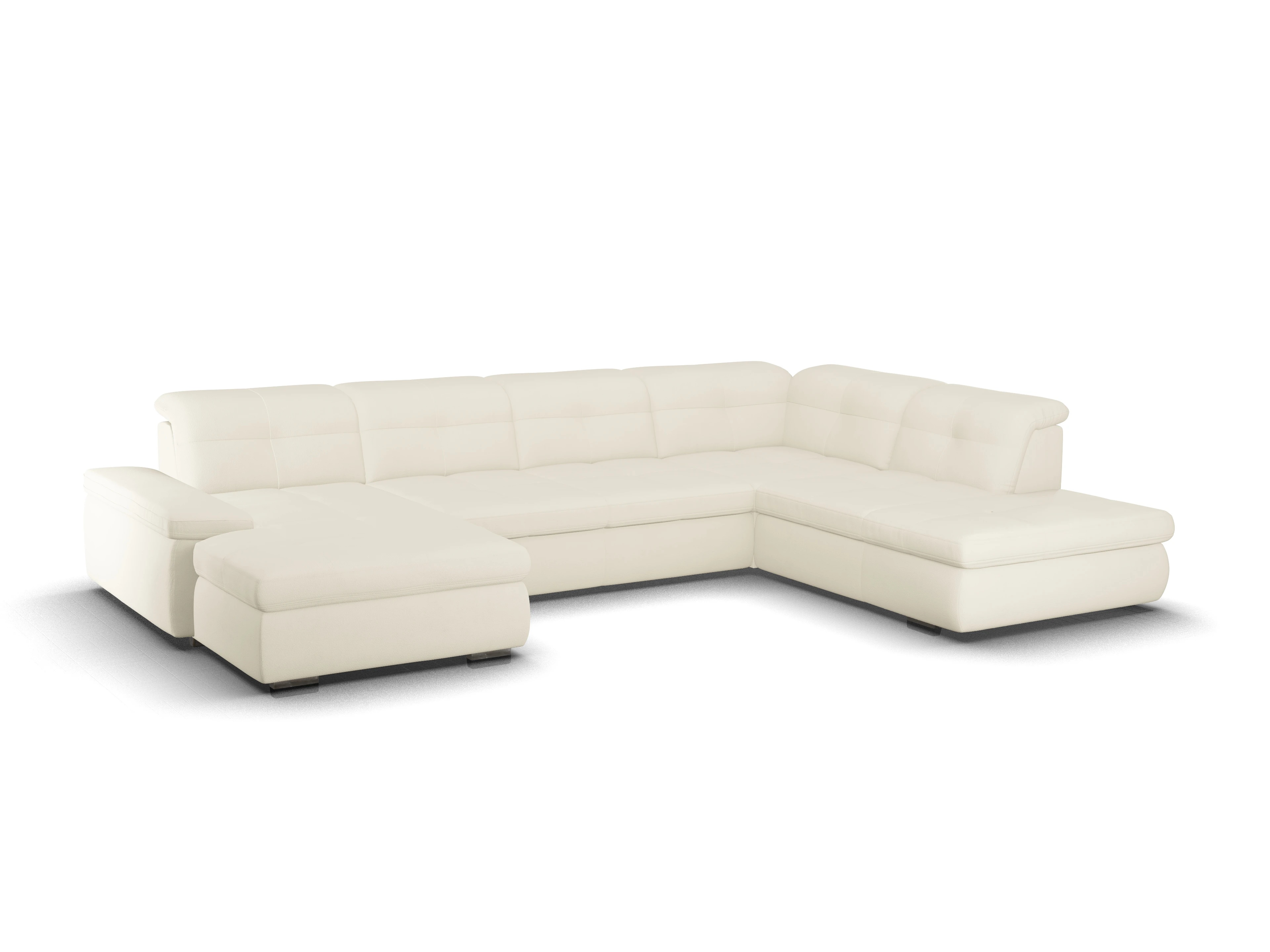 Ansicht des Produktes SC Smart 1001 Wohnlandschaft offen beidseitig in Stoff Beige