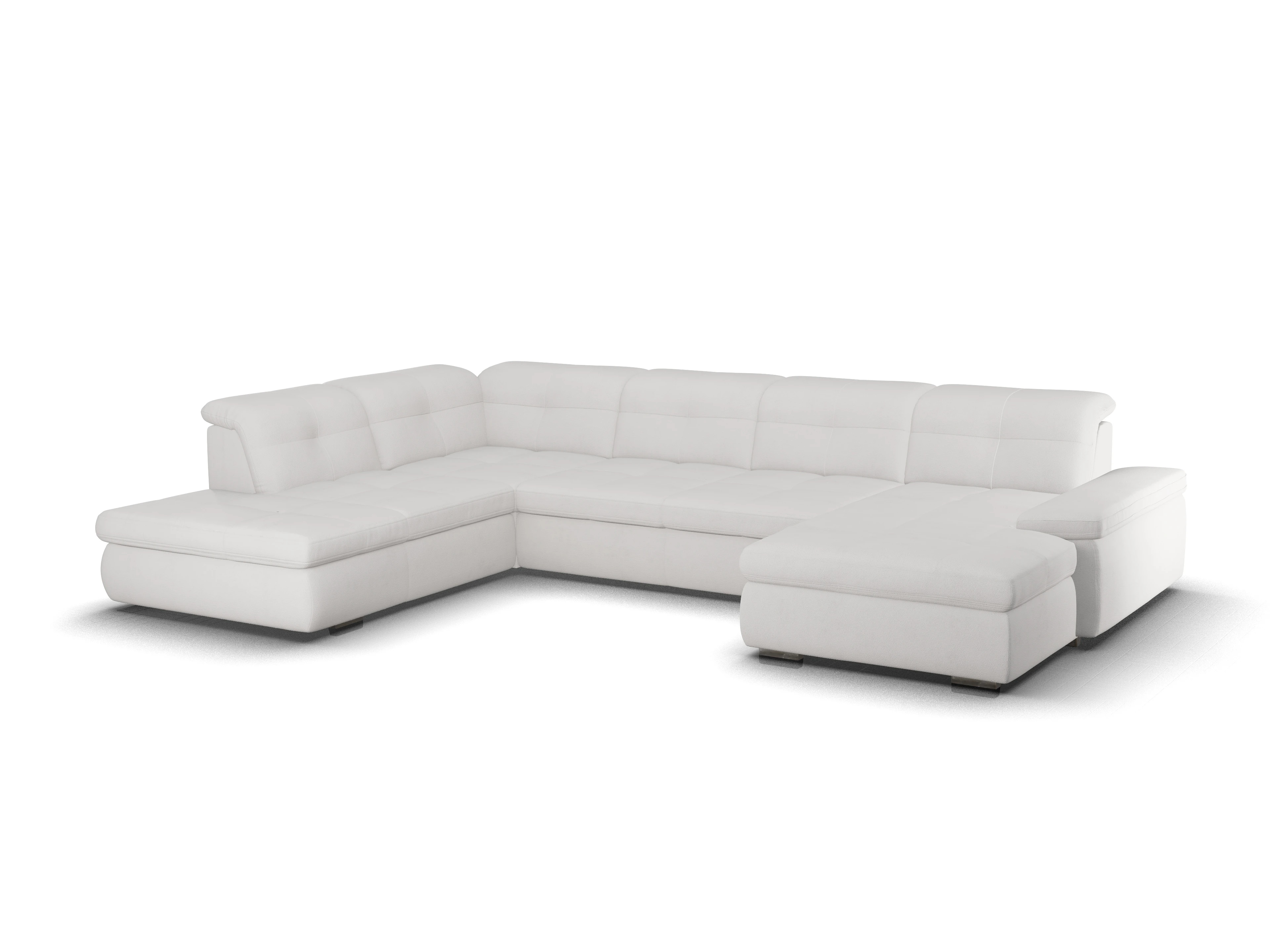 Sitz Concept smart 1001 Canapé Large SE 1,5Aho R Ansicht des Produktes SC Smart 1001 Wohnlandschaft offen beidseitig in Stoff Grau