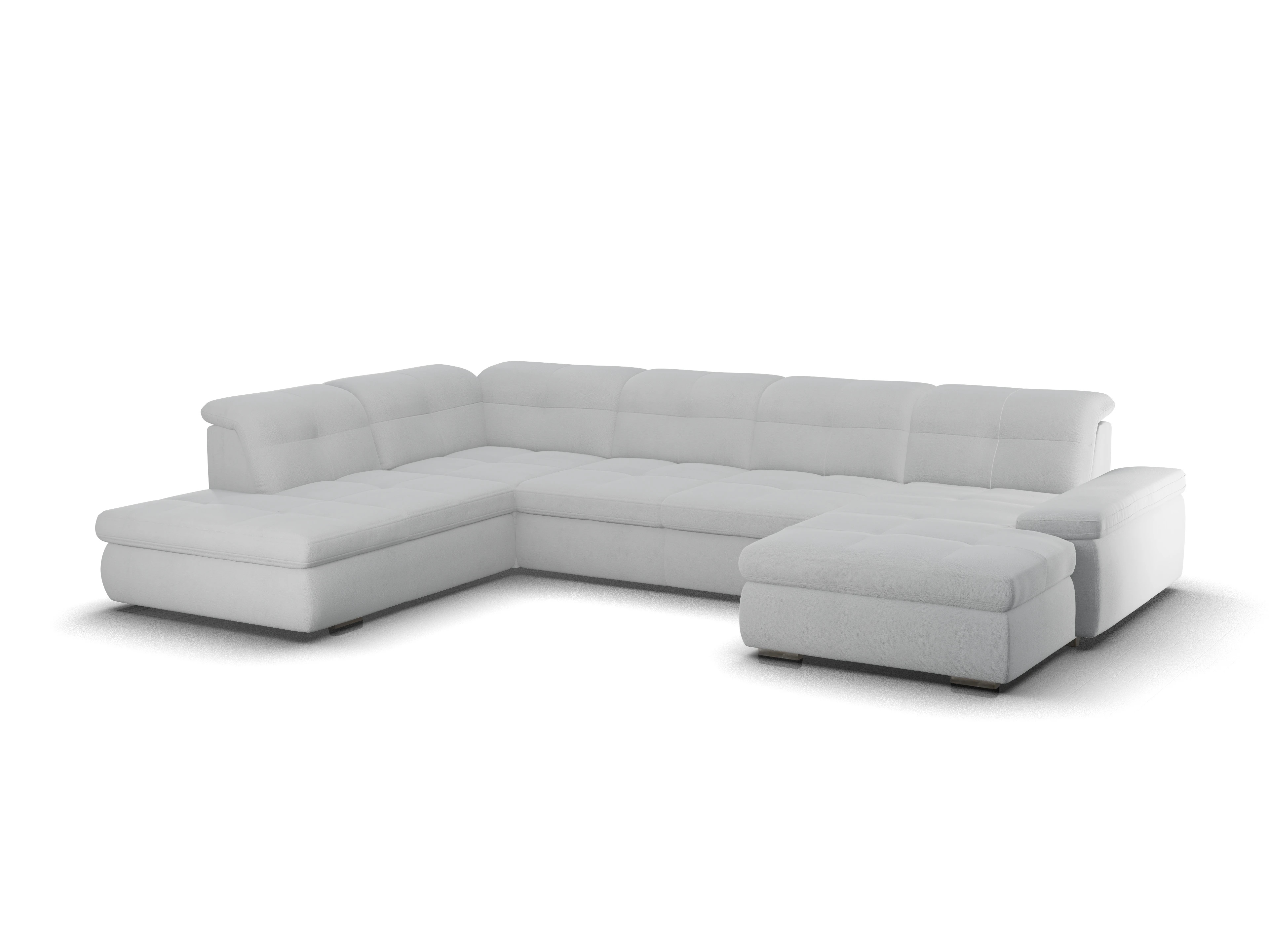 Sitz Concept smart 1001 Canapé Large SE 1,5Aho R Ansicht des Produktes SC Smart 1001 Wohnlandschaft offen beidseitig in Stoff Grau