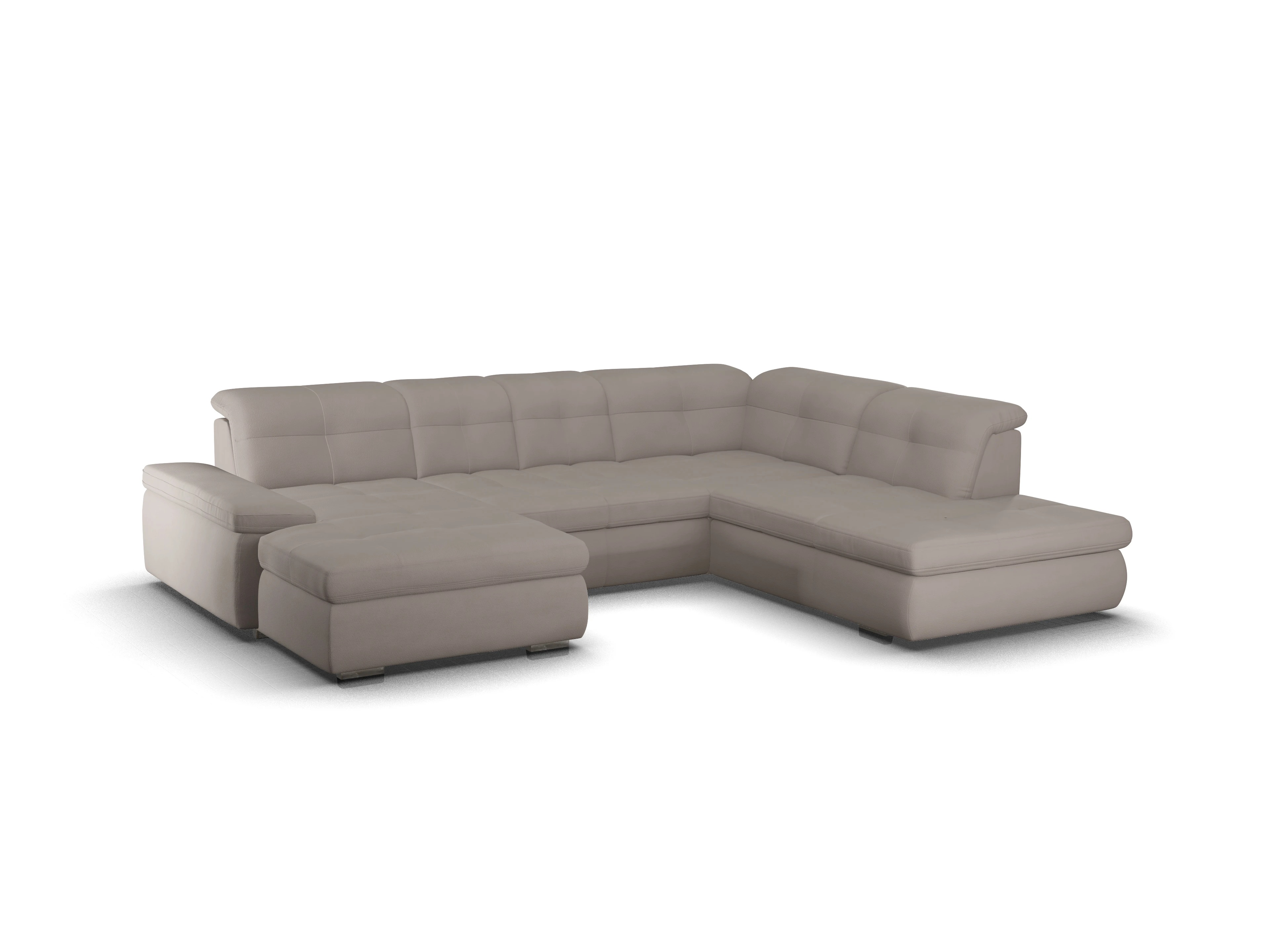 Sitz Concept smart 1001 Canape Small SE 1,5Aho L Ansicht des Produktes SC Smart 1001 Wohnlandschaft offen beidseitig in Stoff Braun