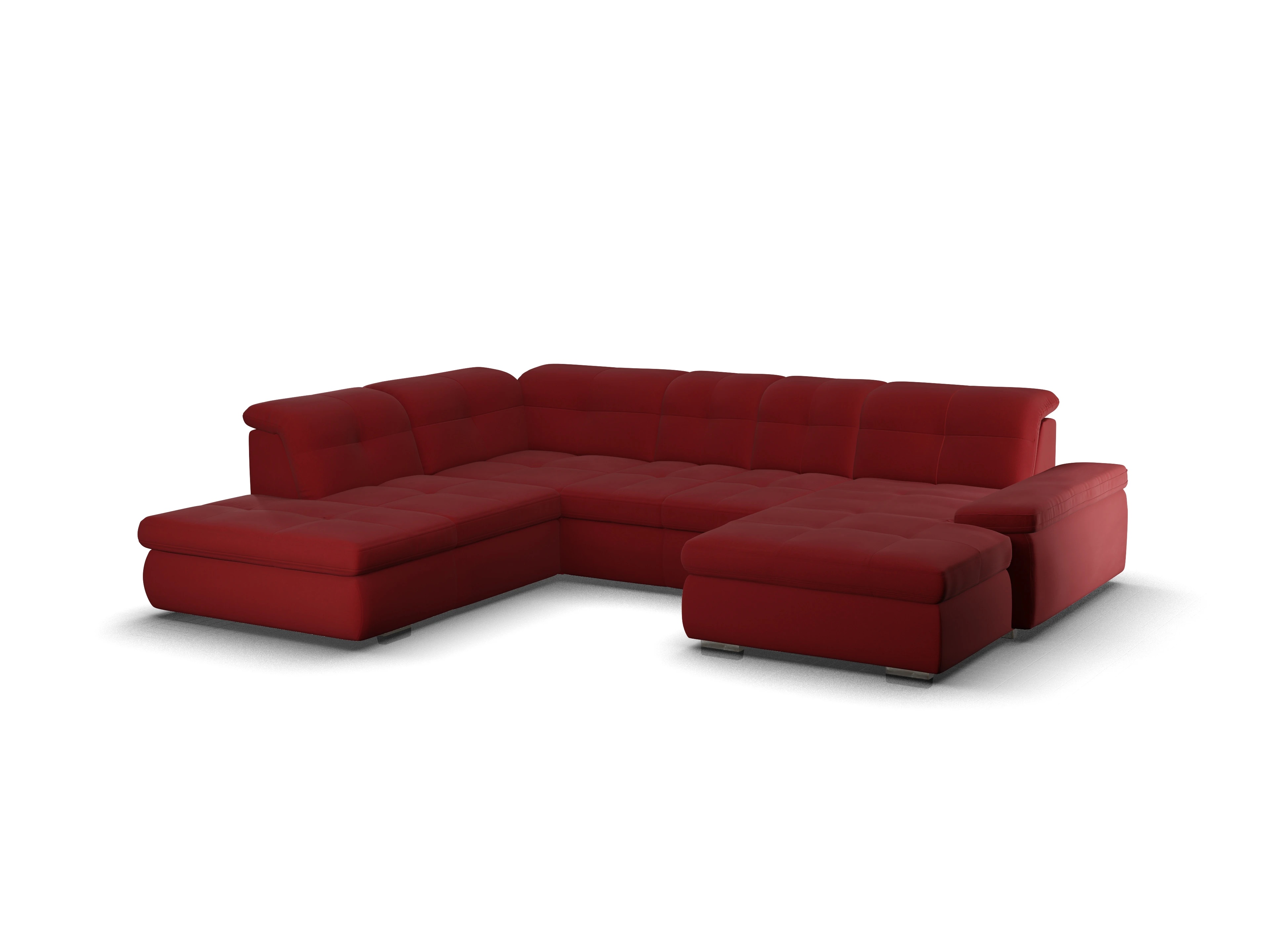 Sitz Concept smart 1001 Canapé Small SE 1,5Aho R Ansicht des Produktes SC Smart 1001 Wohnlandschaft offen beidseitig in Stoff Rot