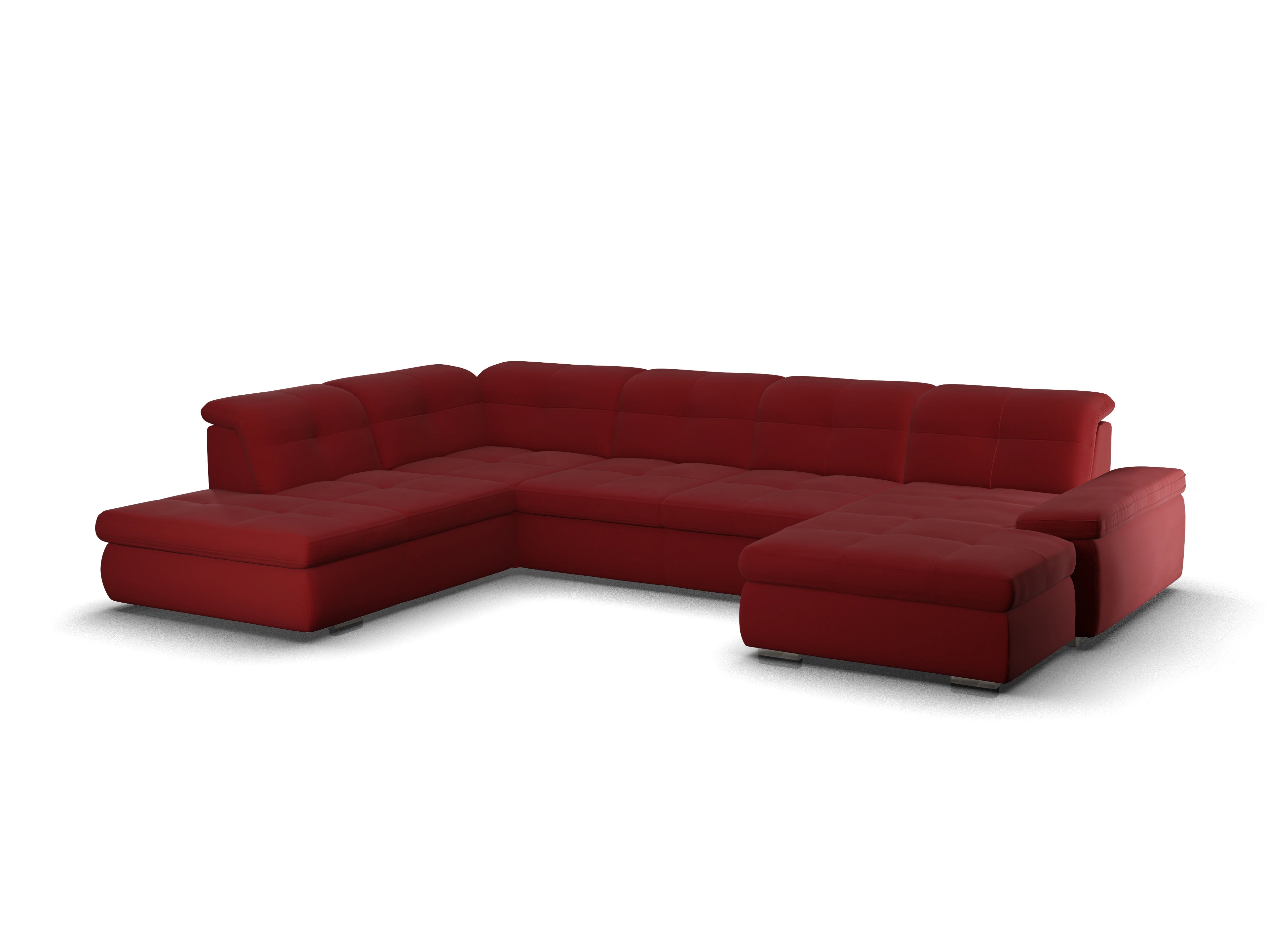 Sitz Concept smart 1001 Canapé Large SE 1,5Aho R Ansicht des Produktes SC Smart 1001 Wohnlandschaft offen beidseitig in Stoff Rot
