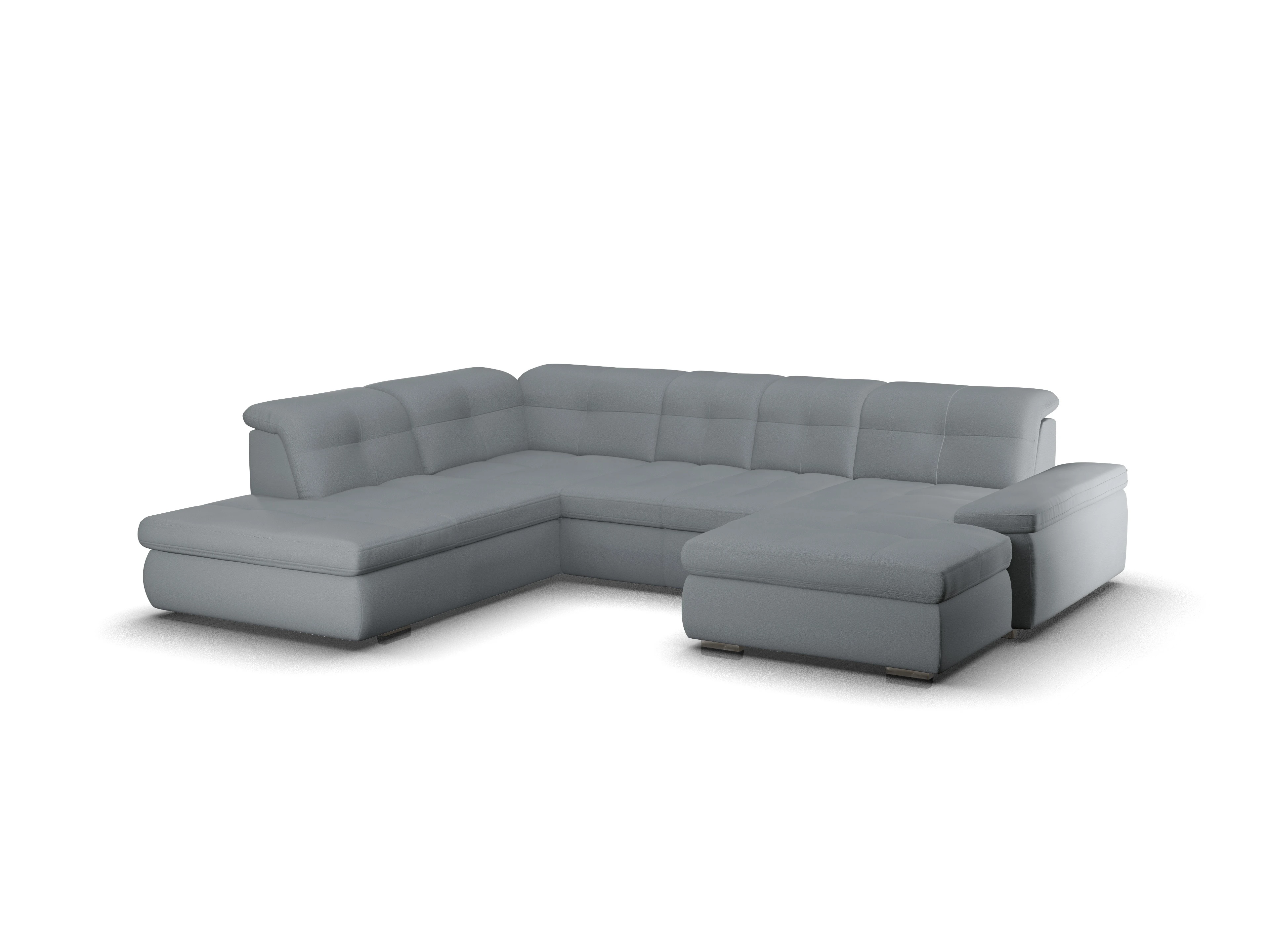 Sitz Concept smart 1001 Canapé Small SE 1,5Aho R Ansicht des Produktes SC Smart 1001 Wohnlandschaft offen beidseitig in Stoff Grau