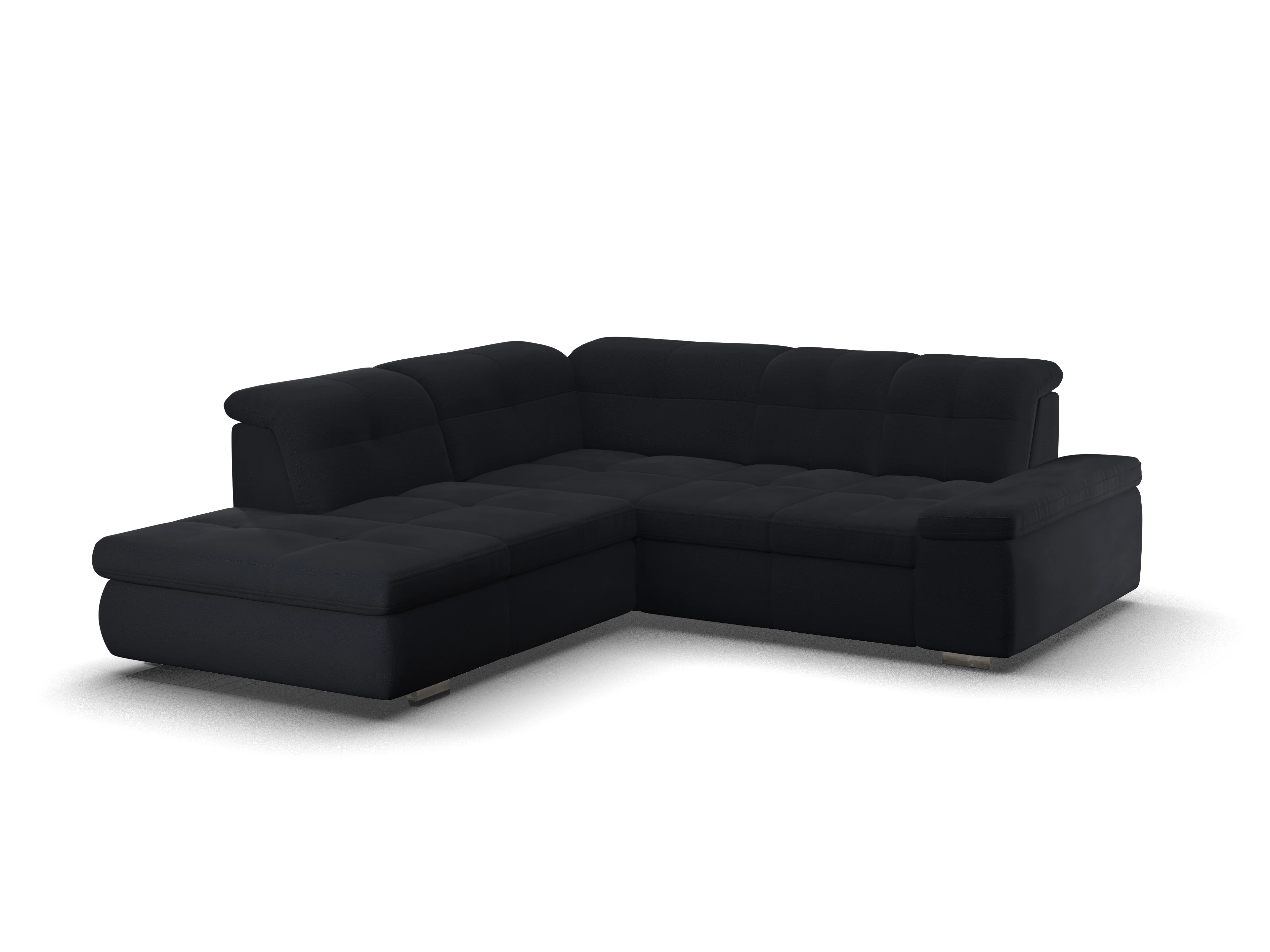 Ansicht des Produktes SC Smart 1001 Ecksofa links Abschluss offen in Stoff Blau