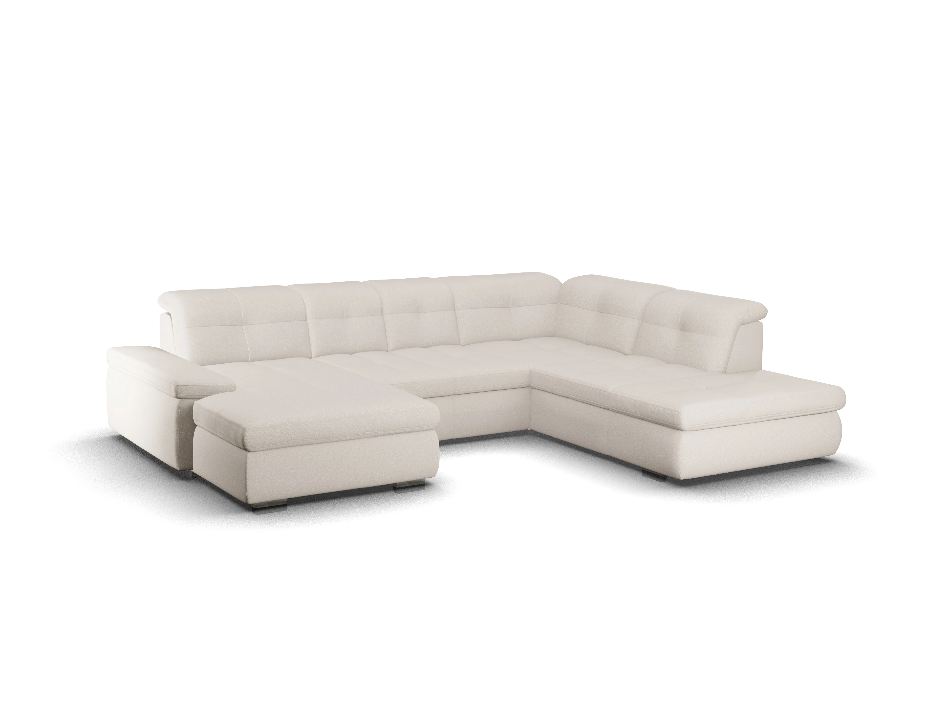 Sitz Concept smart 1001 Canape Small SE 1,5Aho L Ansicht des Produktes SC Smart 1001 Wohnlandschaft offen beidseitig in Stoff Beige