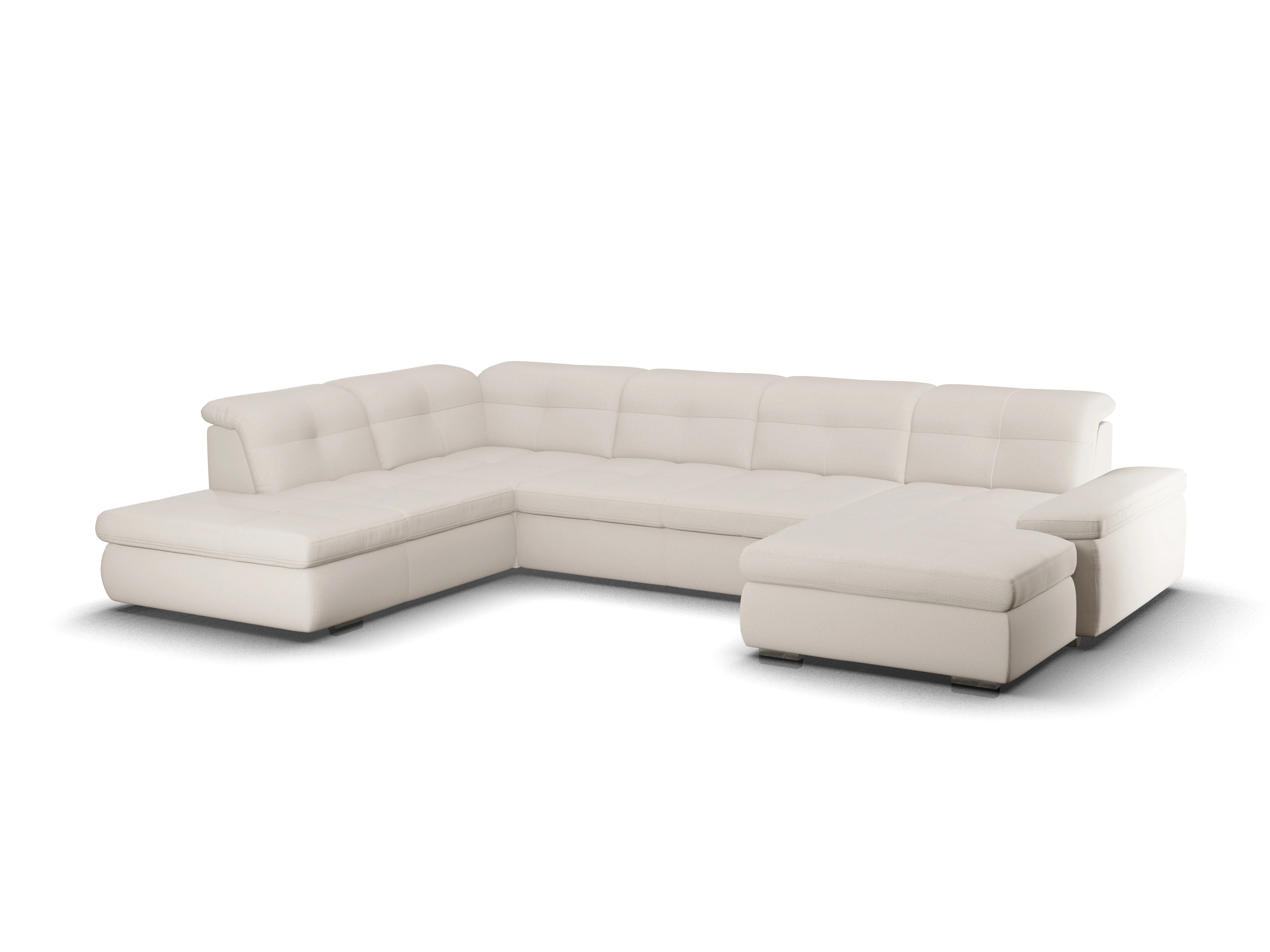 Sitz Concept smart 1001 Canapé Large SE 1,5Aho R Ansicht des Produktes SC Smart 1001 Wohnlandschaft offen beidseitig in Stoff Beige