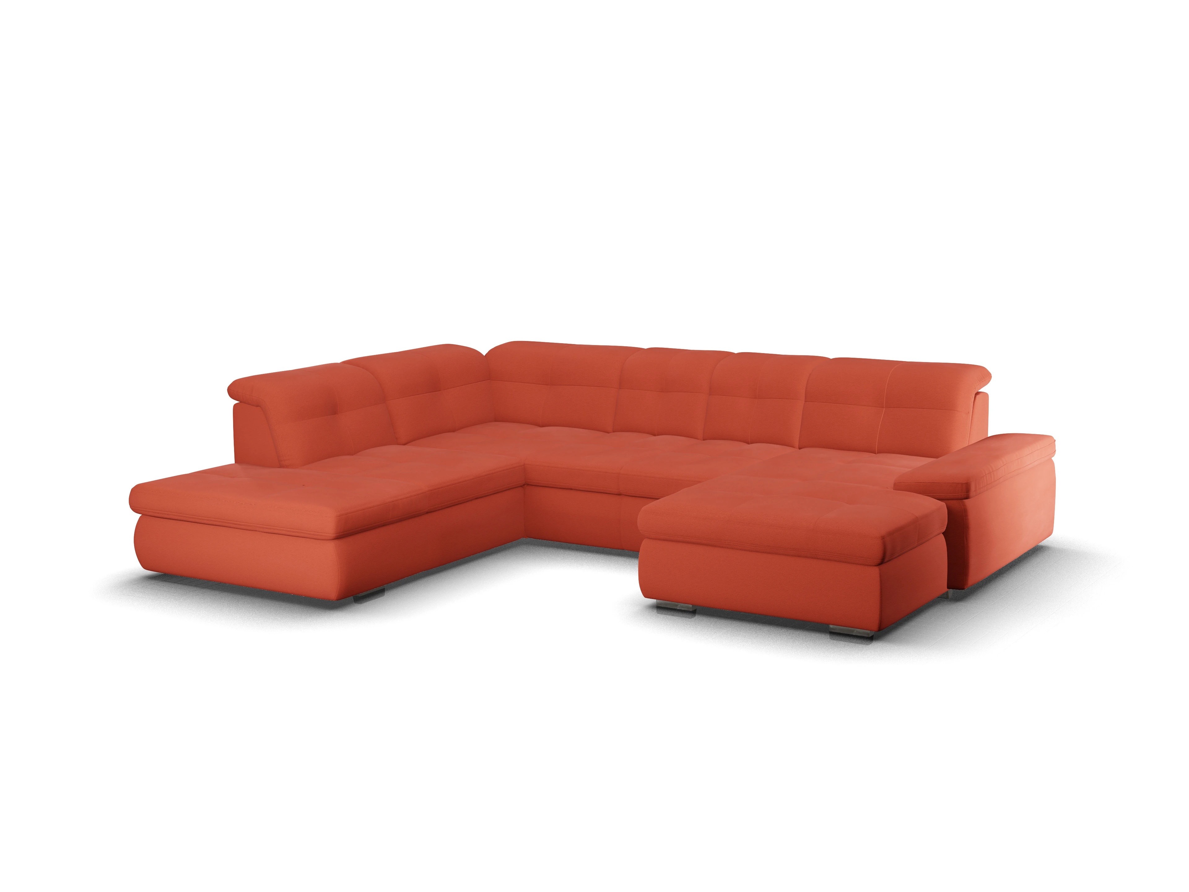 Sitz Concept smart 1001 Canapé Small SE 1,5Aho R Ansicht des Produktes SC Smart 1001 Wohnlandschaft offen beidseitig in Stoff Orange
