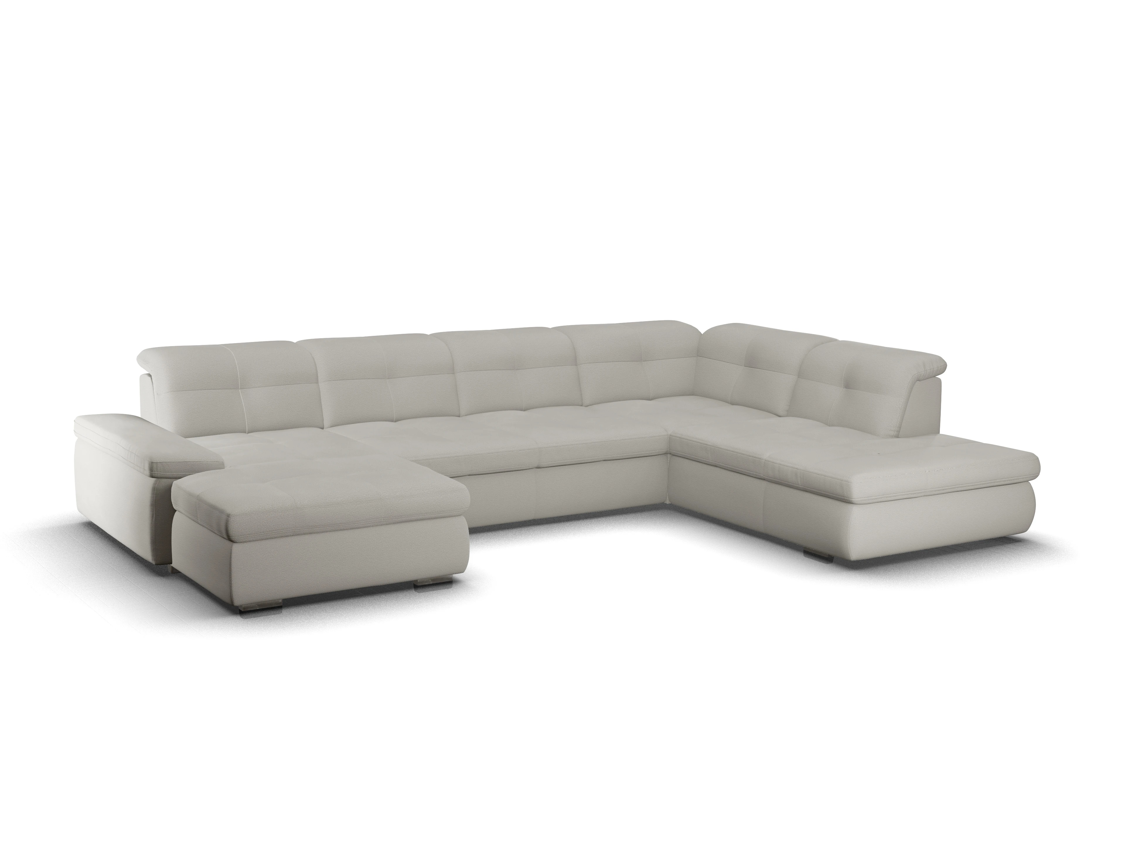 Sitz Concept smart 1001 Canapé Large SE 1,5Aho L Ansicht des Produktes SC Smart 1001 Wohnlandschaft offen beidseitig in Stoff Grau